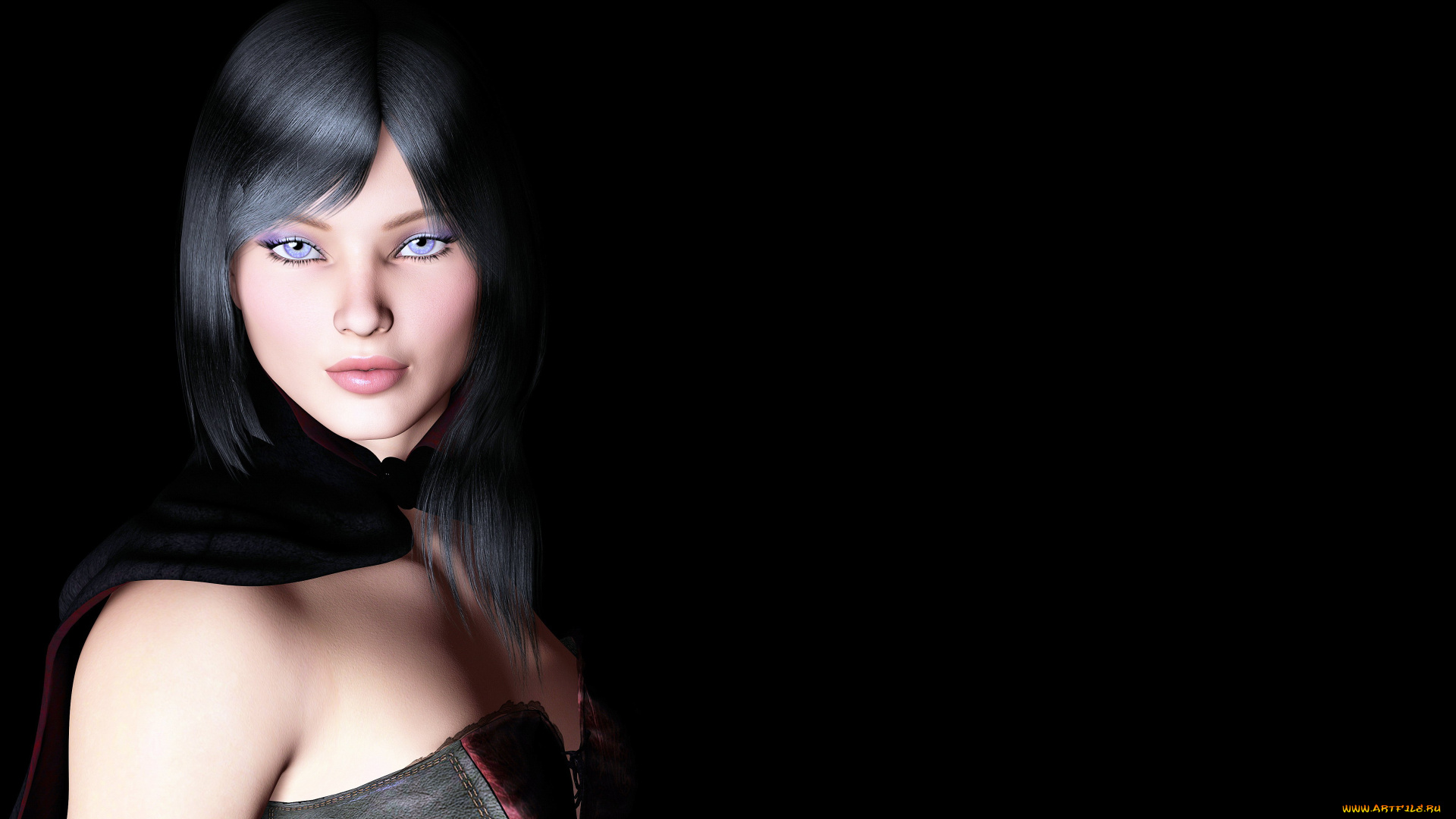 3д, графика, people, люди, взгляд, девушка