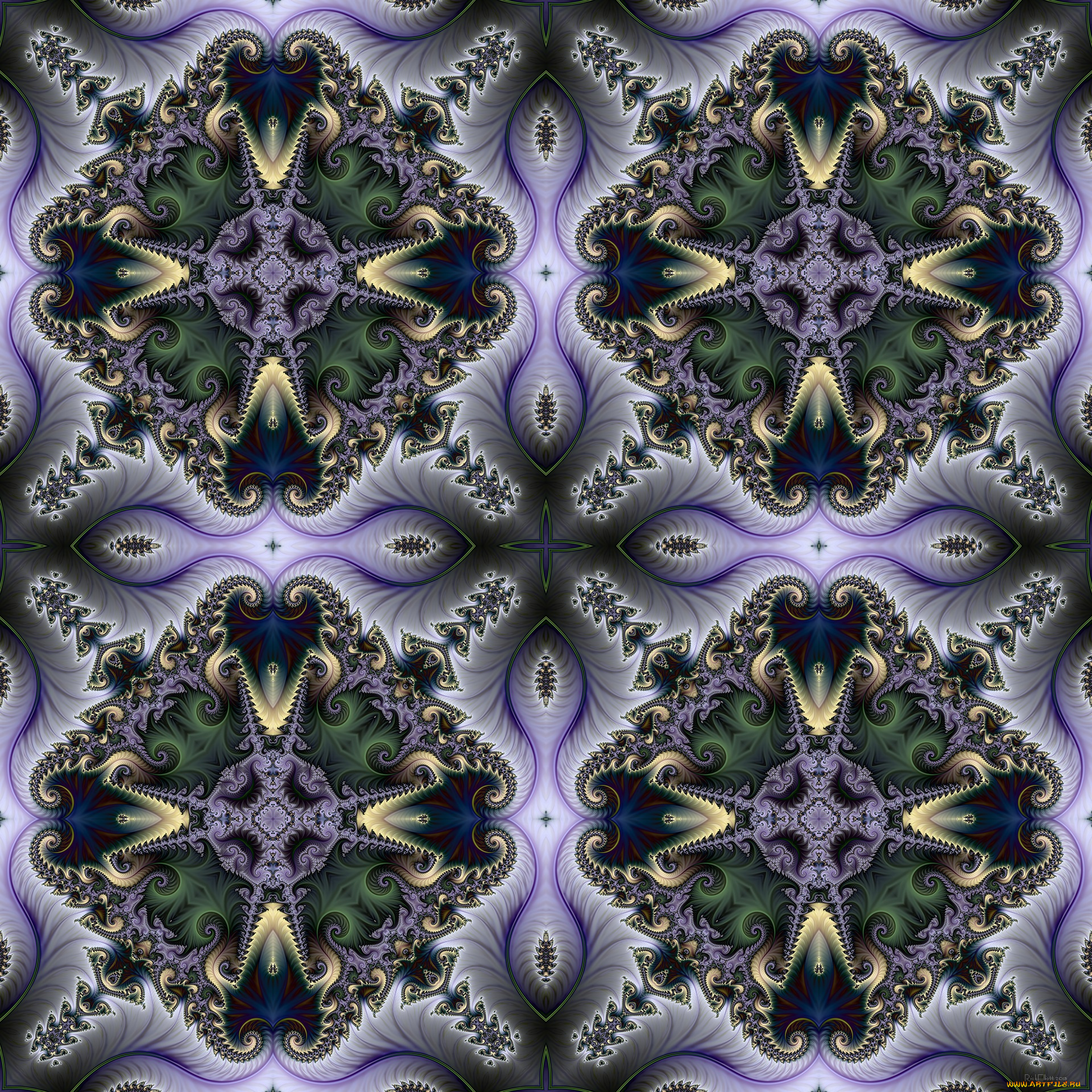 3д, графика, fractal, фракталы, фон, цвета, узор