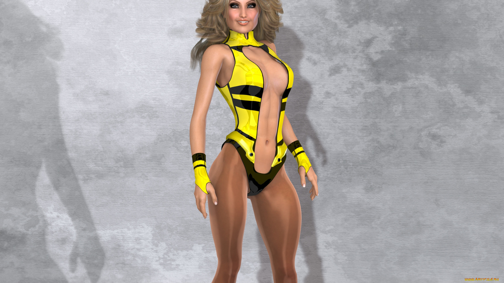 3д, графика, люди, , people, улыбка, фон, девушка, взгляд