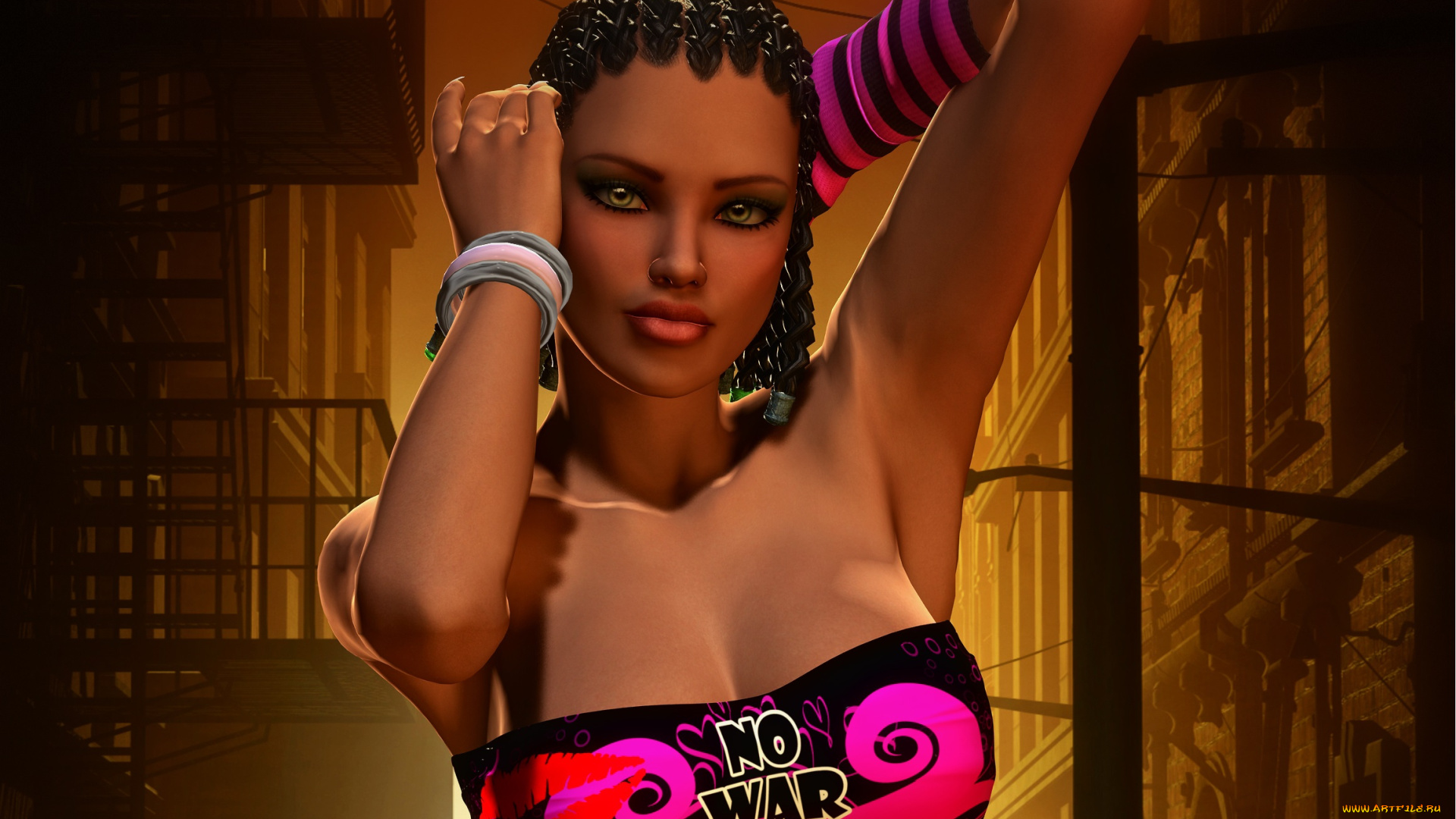 3д, графика, люди, , people, взгляд, девушка, фон