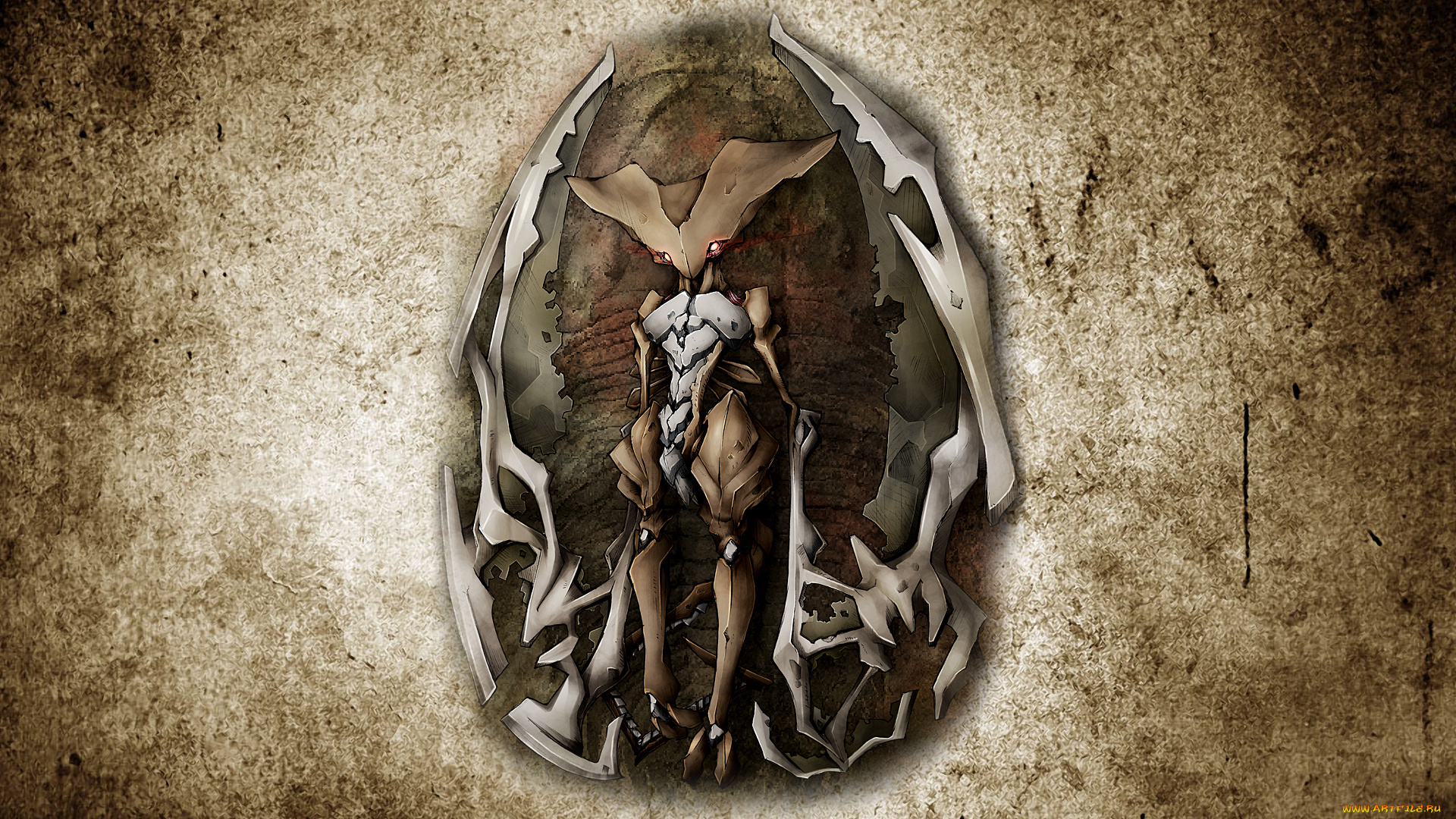 аниме, pokemon, kabutops, ископаемое, монстр