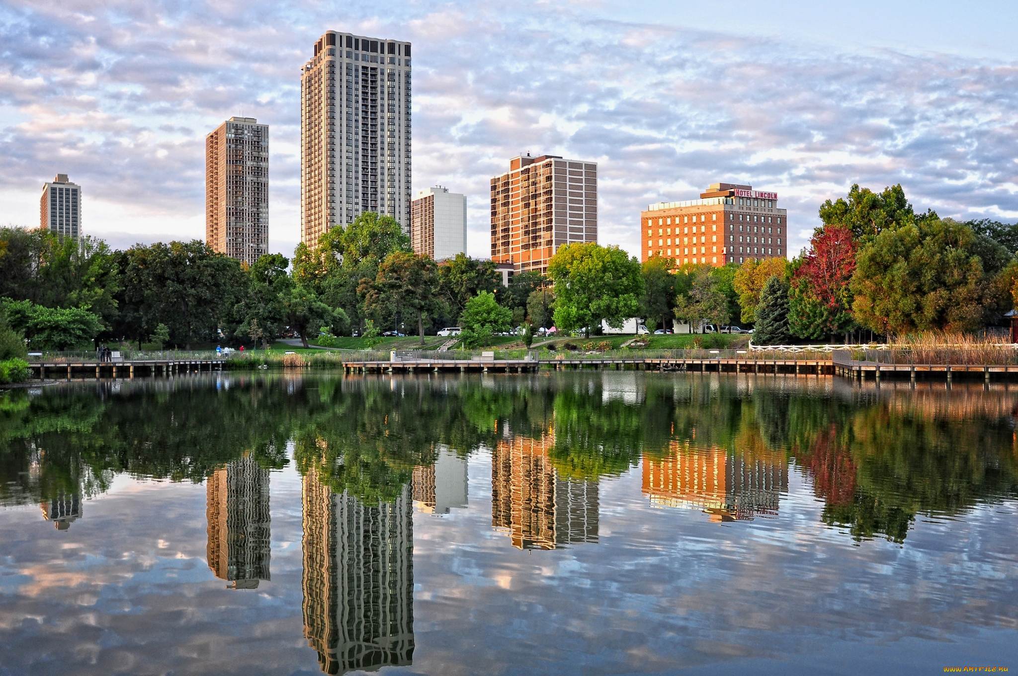 города, Чикаго, , сша, chicago, lincoln, park