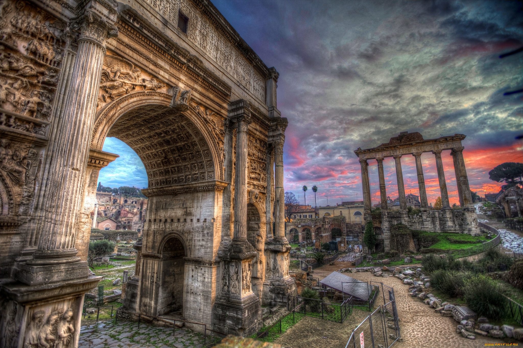 roman, forum, , arch, of, septimius, severus, города, рим, , ватикан, , италия, история, руины