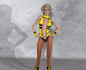 Картинка 3д+графика люди+ people взгляд улыбка фон девушка