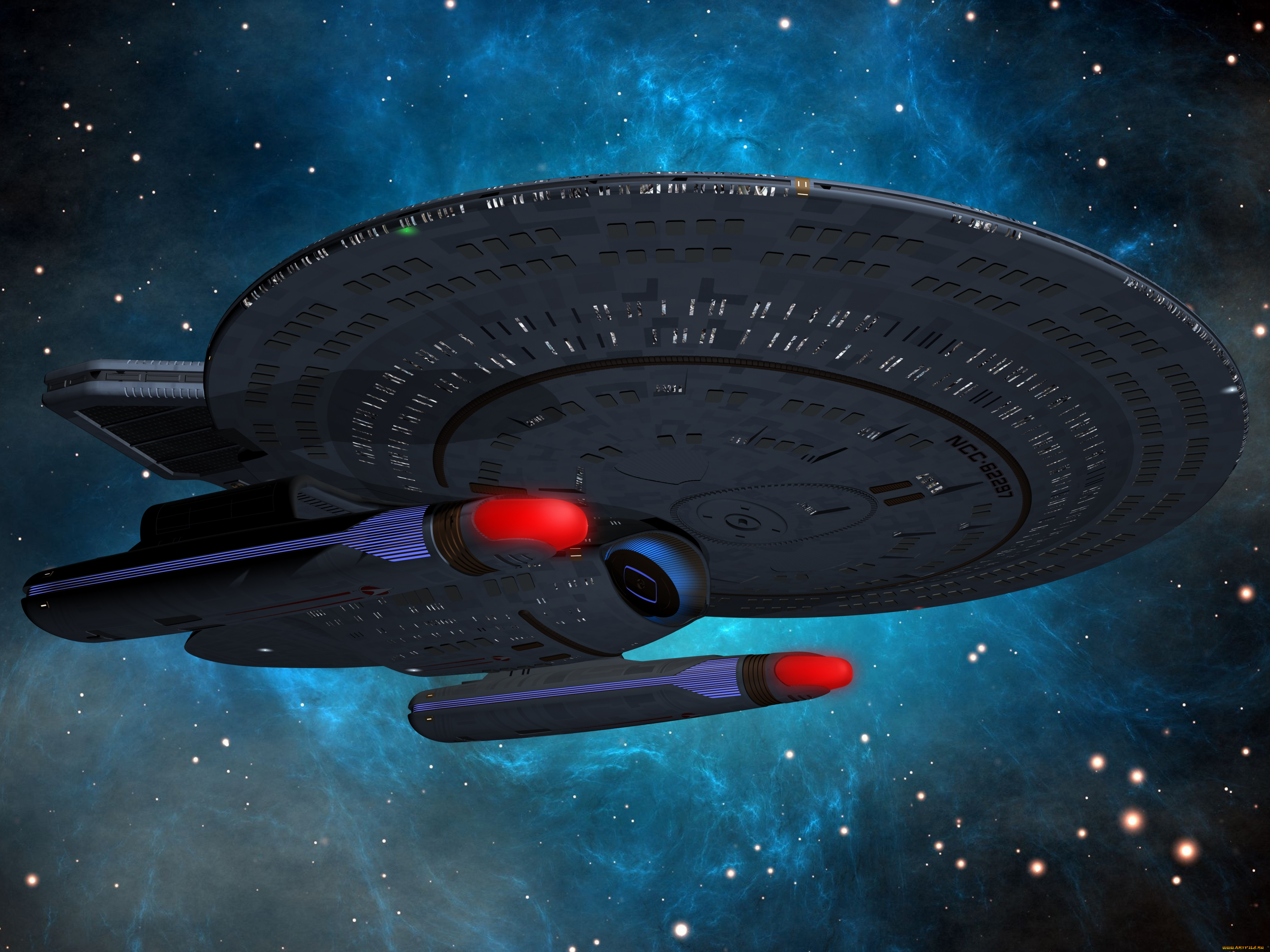 космос, арт, звезды, вселенная, космический, корабль