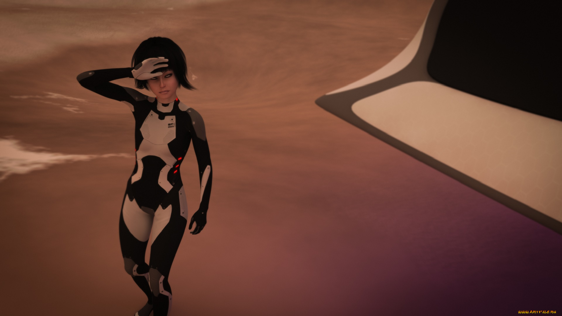 3д, графика, фантазия, , fantasy, девушка, взгляд, фон