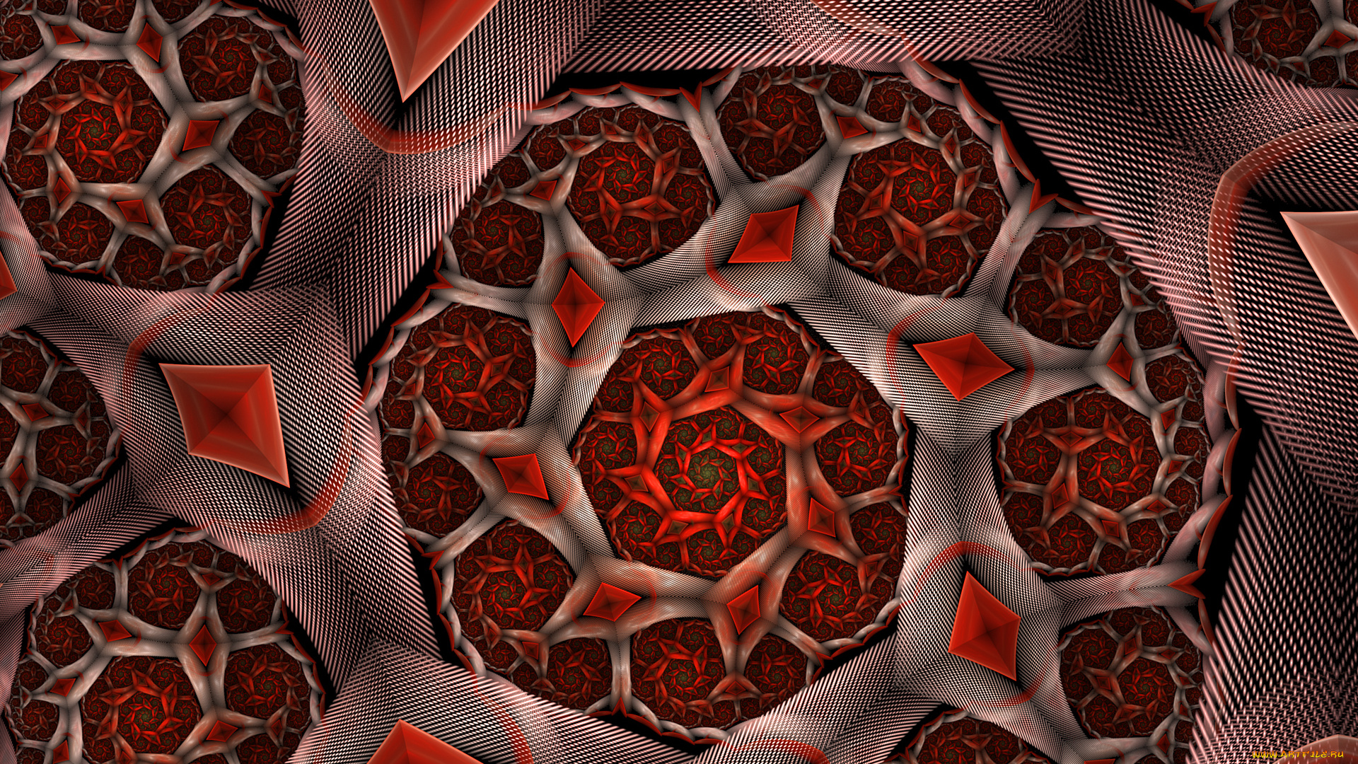 3д, графика, фракталы, , fractal, фон, узор, цвета