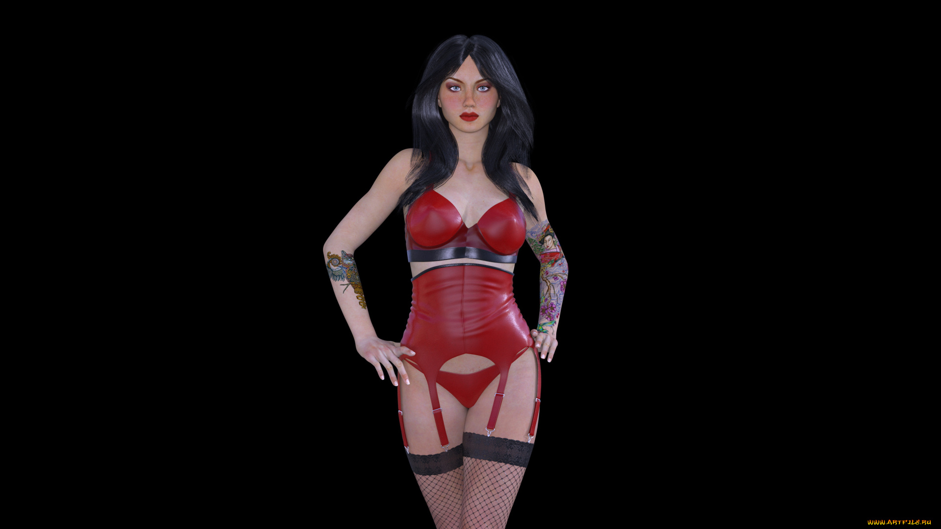 3д, графика, люди, , people, девушка, взгляд, фон