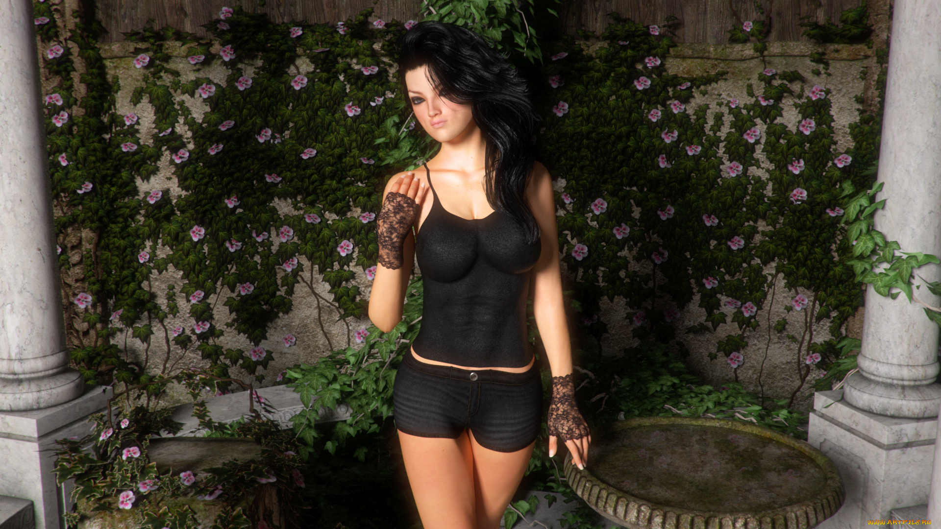 3д, графика, люди, , people, фон, взгляд, девушка