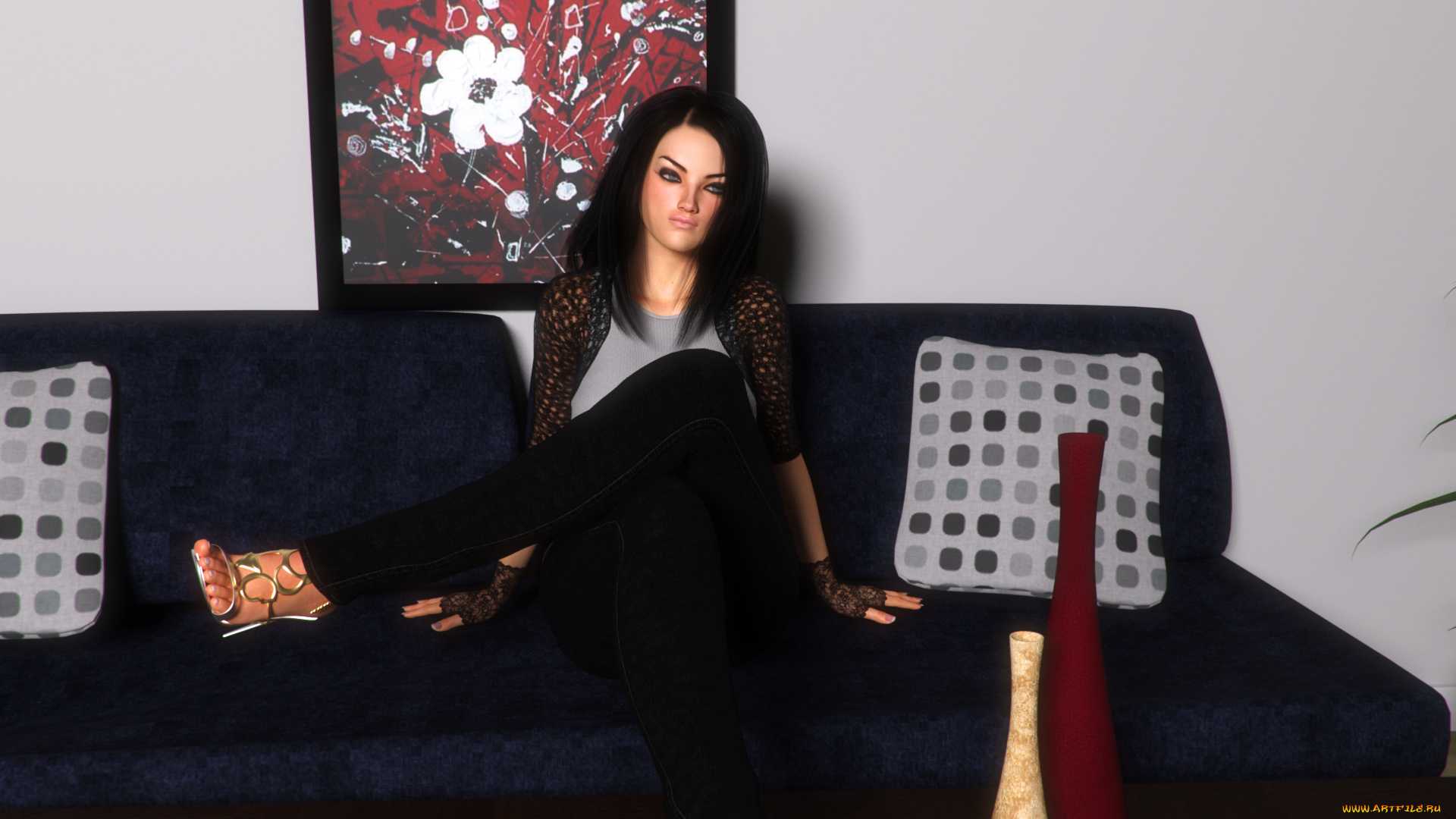 3д, графика, люди, , people, фон, взгляд, девушка