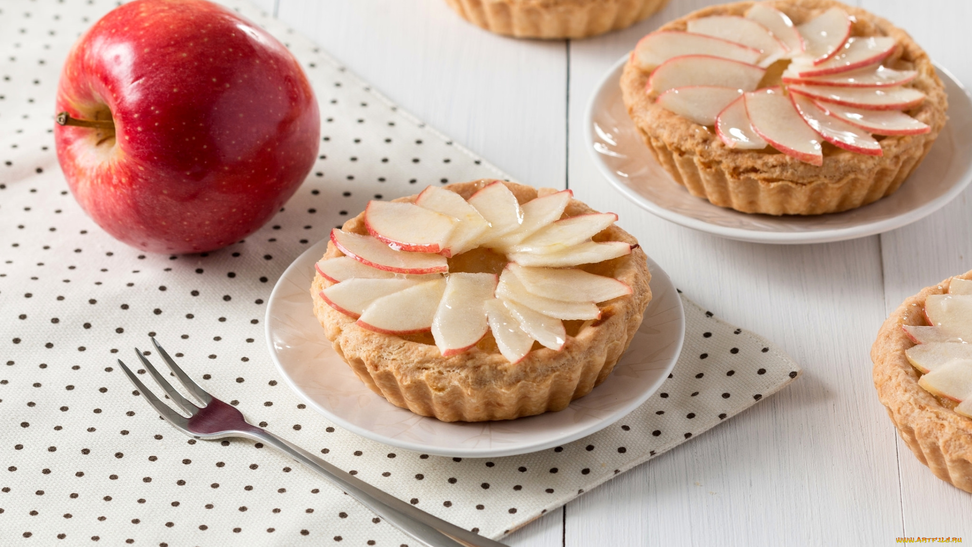 еда, пирожные, , кексы, , печенье, корзинки, выпечка, яблоко