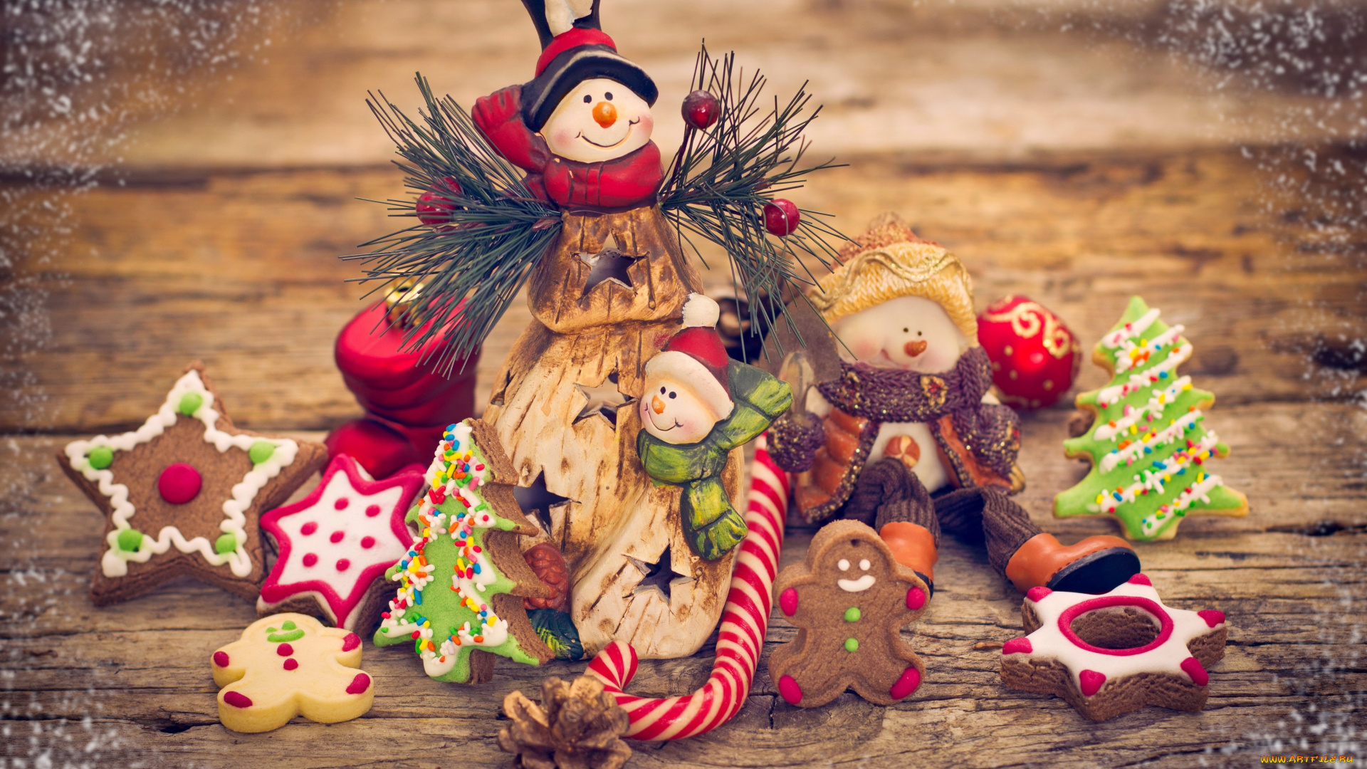 праздничные, угощения, украшения, christmas, merry, decoration, xmas, снеговики, новый, год, рождество, cookies