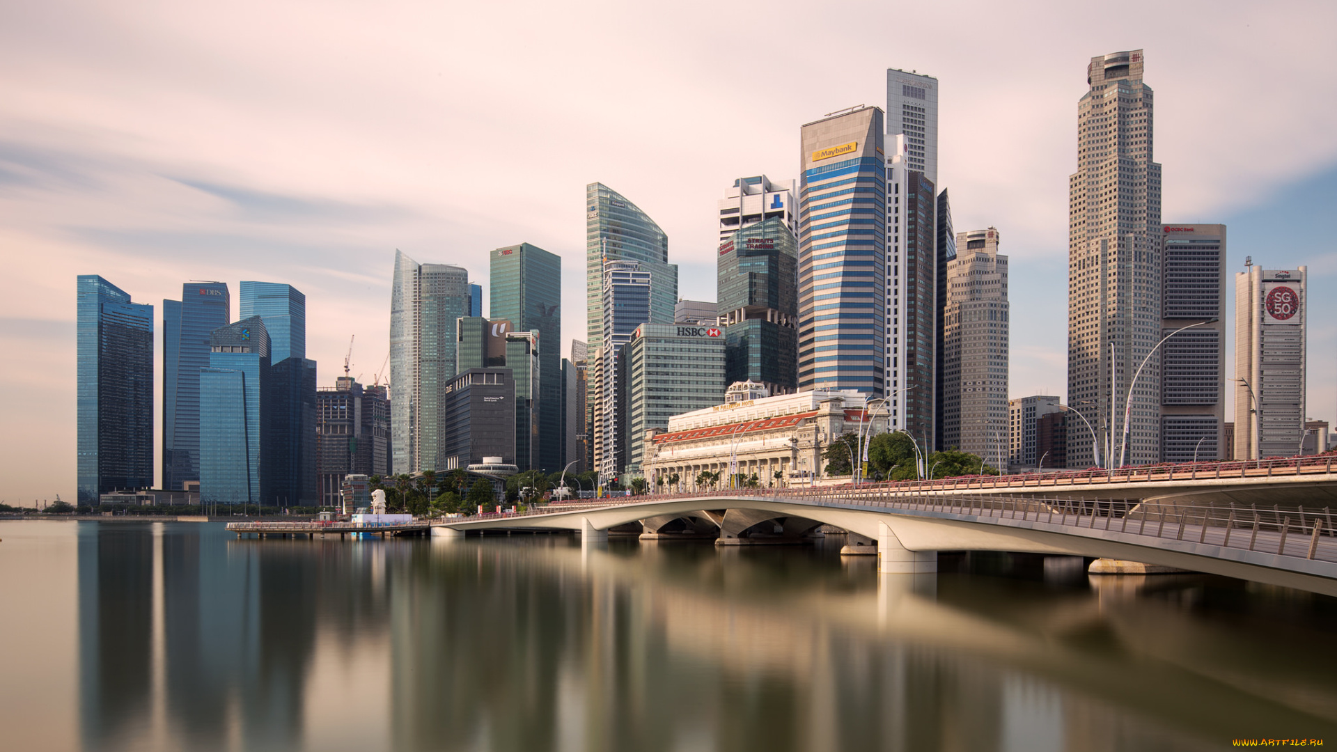 singapore, city, города, сингапур, , сингапур, небоскребы, залив