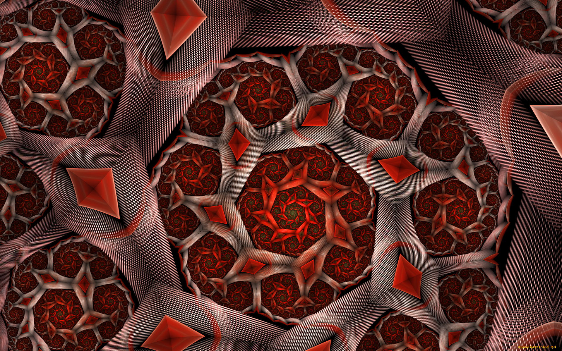 3д, графика, фракталы, , fractal, фон, узор, цвета