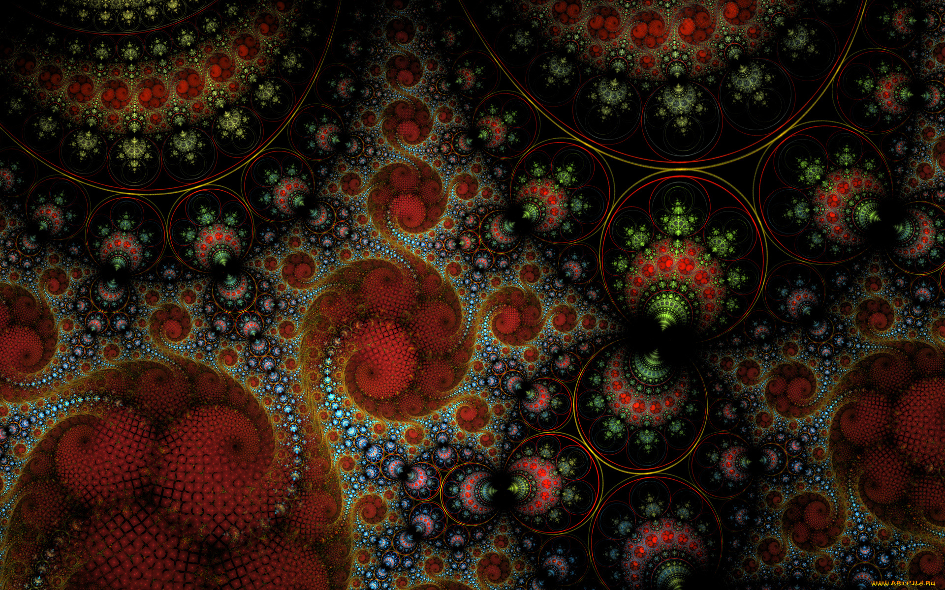 3д, графика, фракталы, , fractal, узор, цвета, фон