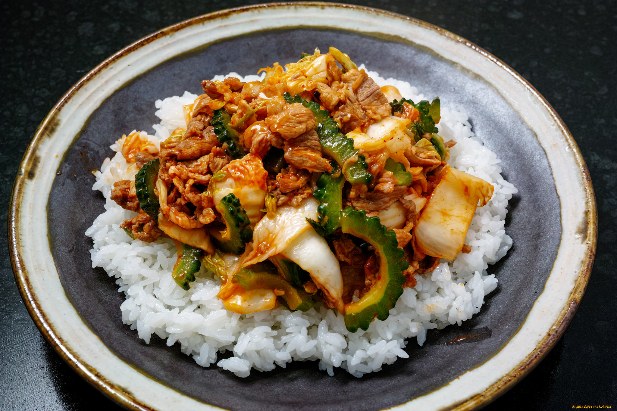 еда, вторые, блюда, овощи, мясо, рис