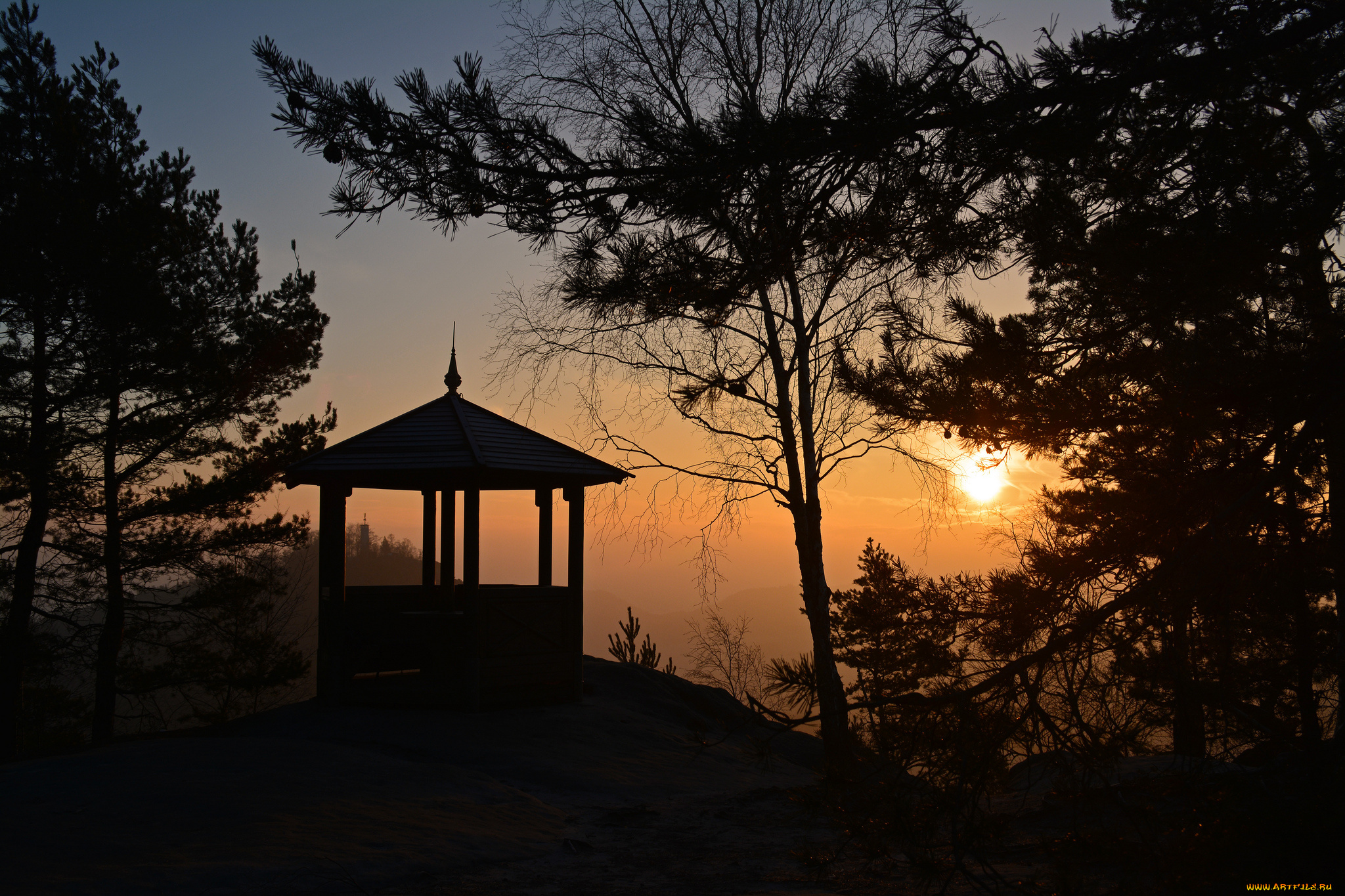 природа, восходы, закаты, закат