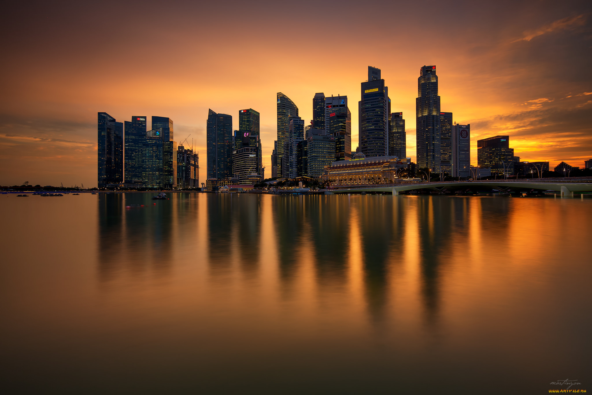 singapore, city, города, сингапур, , сингапур, небоскребы, залив