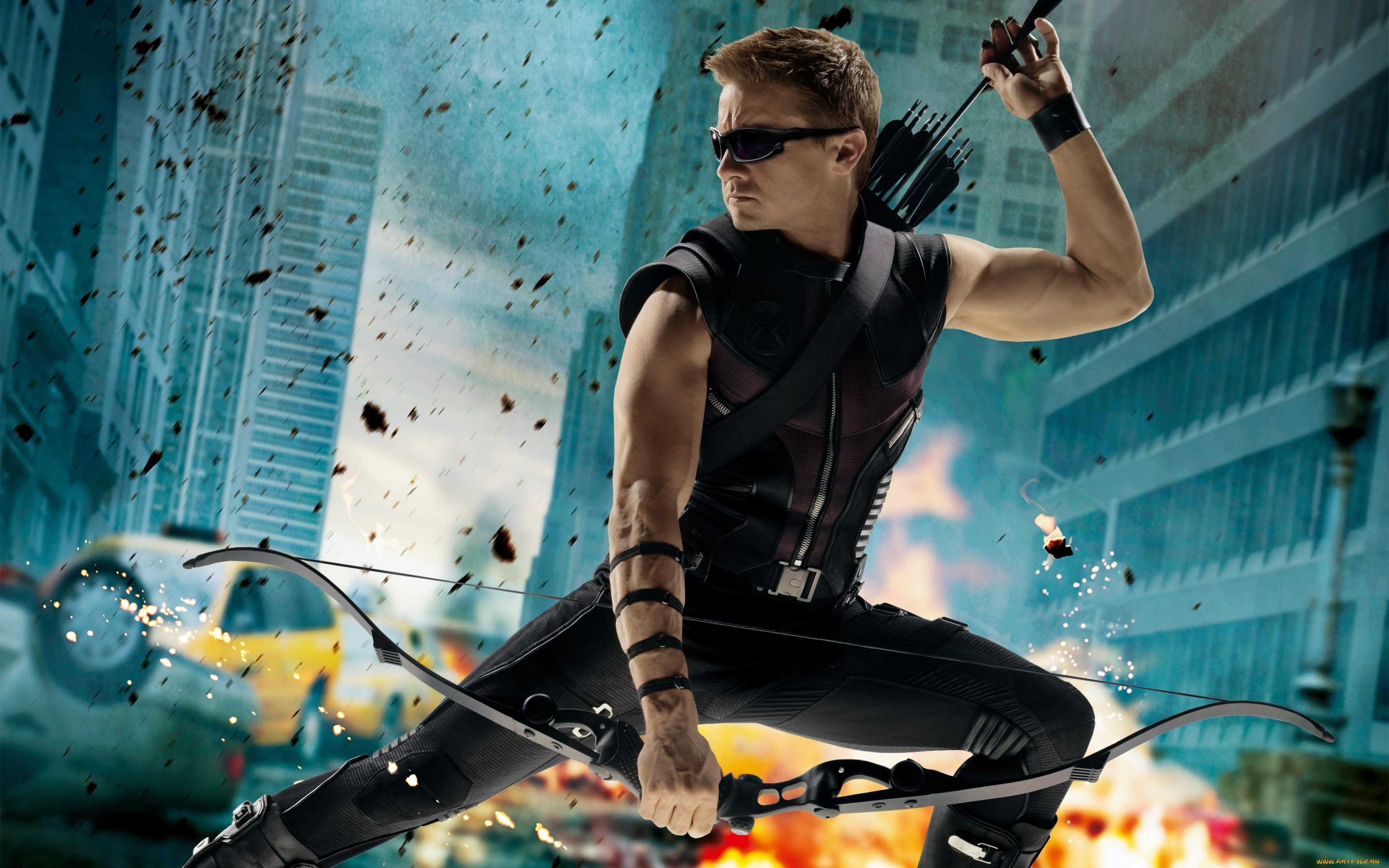 кино, фильмы, the, avengers, комикс, постер, стрелы, jeremy, renner, the, avengers, мстители, лук, очки, костюм, лучник, hawkeye, marvel, фантастика, джереми, реннер, clint, barton