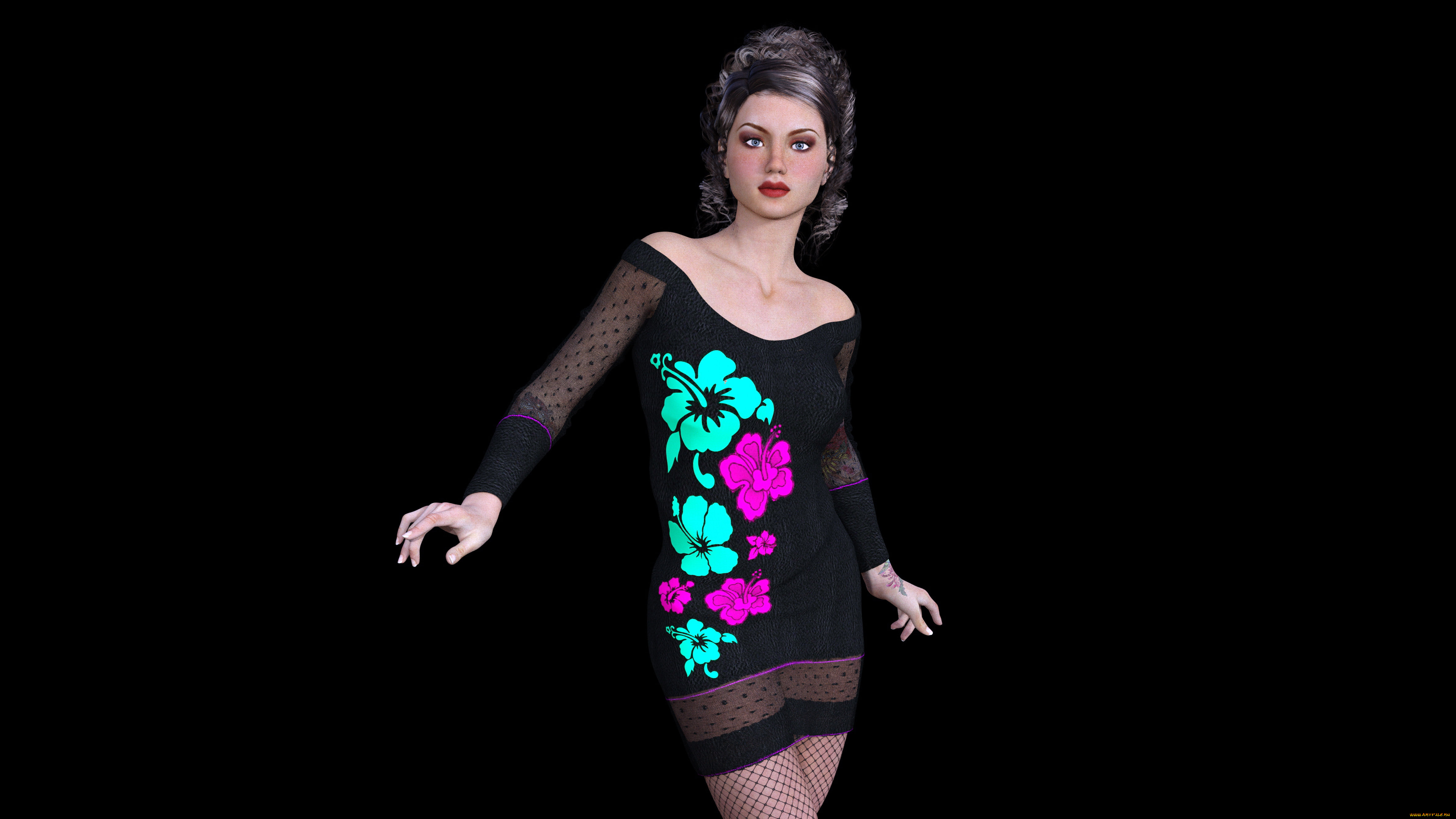 3д, графика, люди, , people, девушка, фон, взгляд