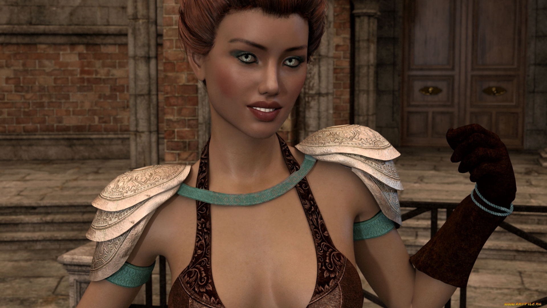 3д, графика, люди, , people, девушка, взгляд, фон