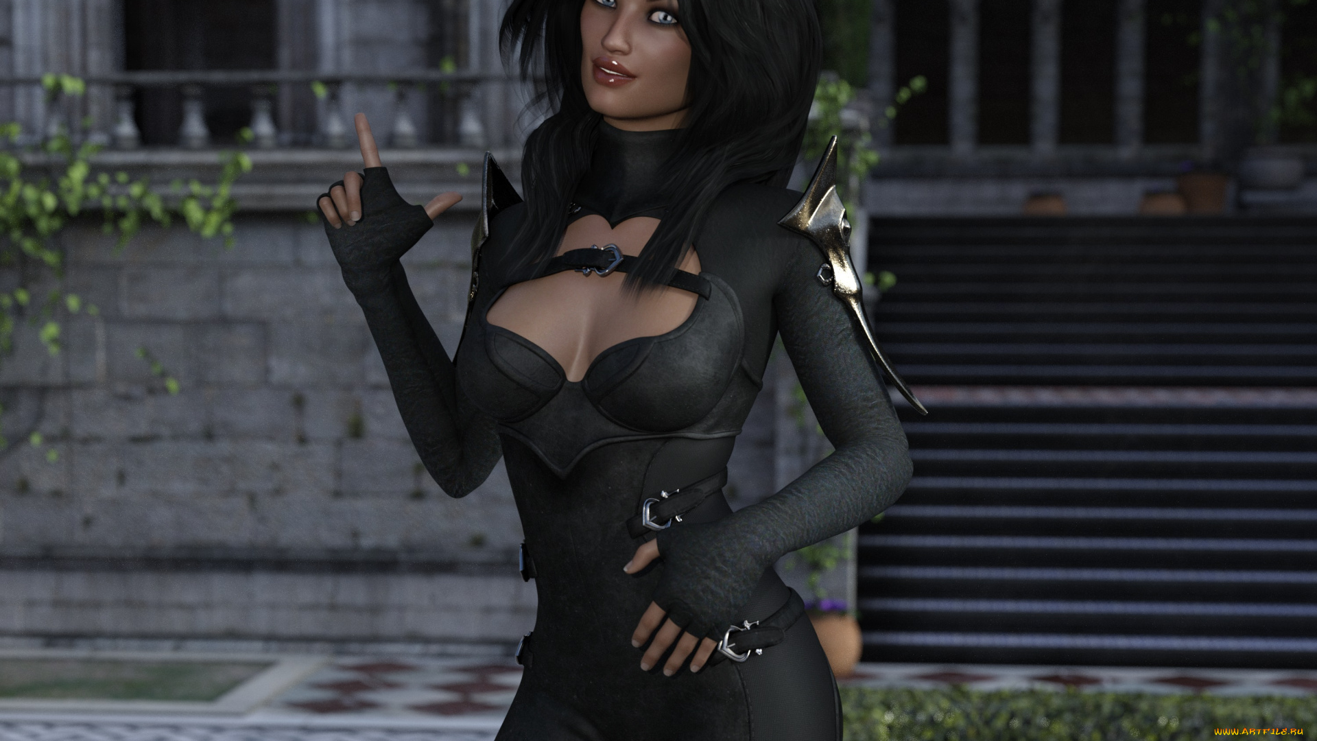 3д, графика, люди, , people, девушка, взгляд, фон