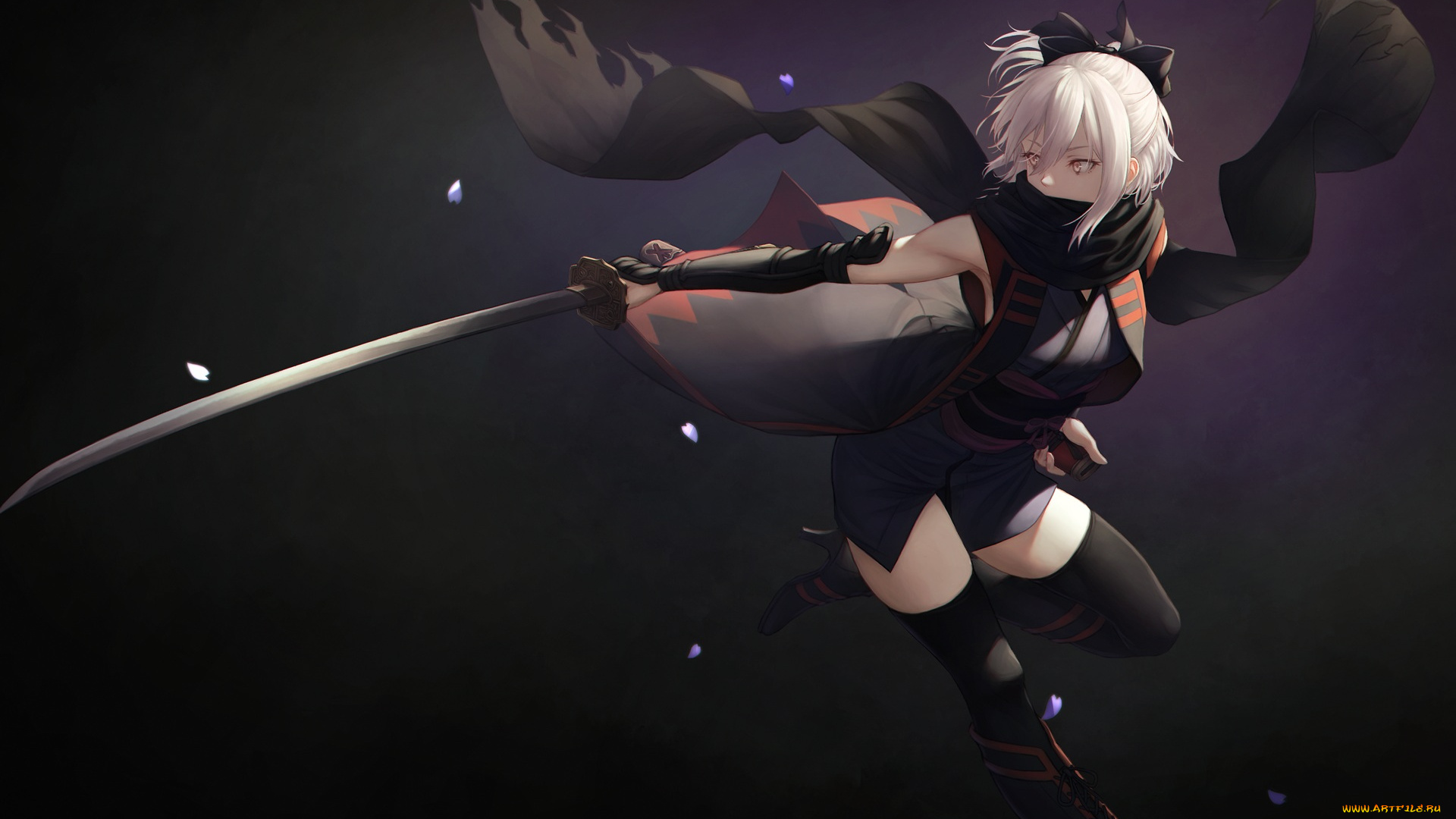 аниме, fate, stay, night, sakura, saber