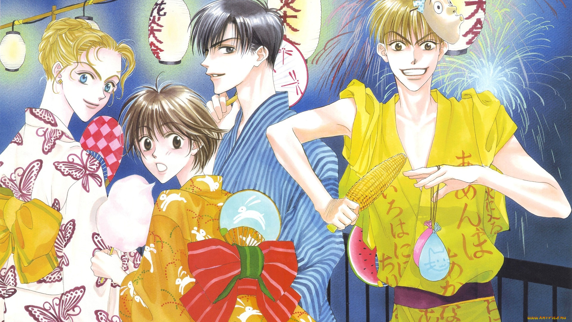 аниме, hanakimi, парни