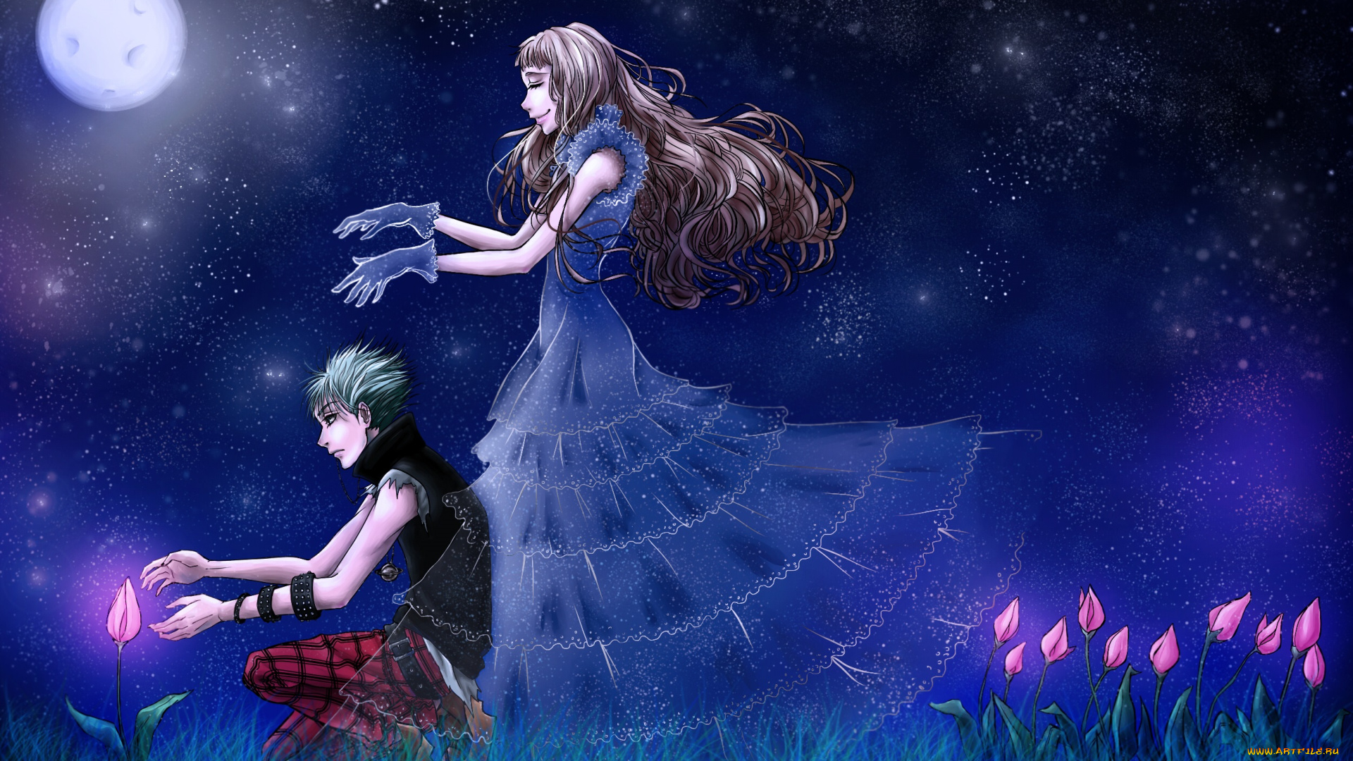 аниме, nana, serizawa, reira, okazaki, shinichi, tulip