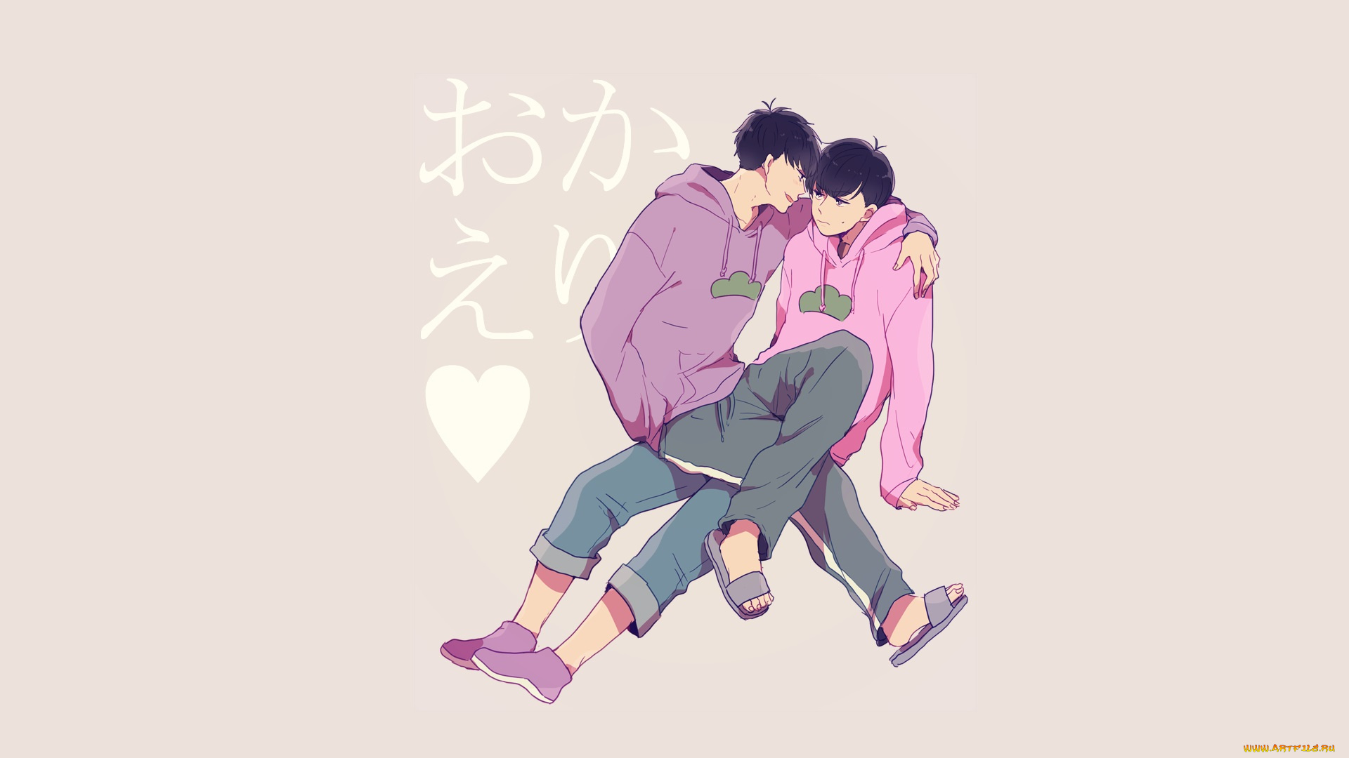 аниме, osomatsu-san, парни