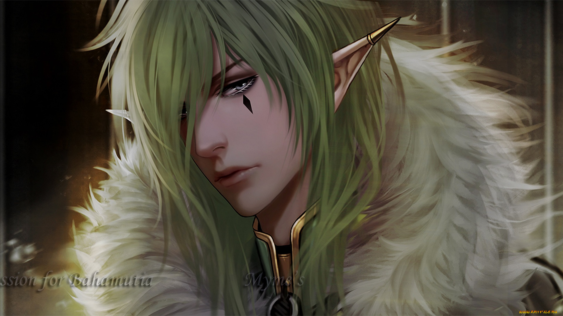 фэнтези, эльфы, эльф, парень, портрет, взгляд