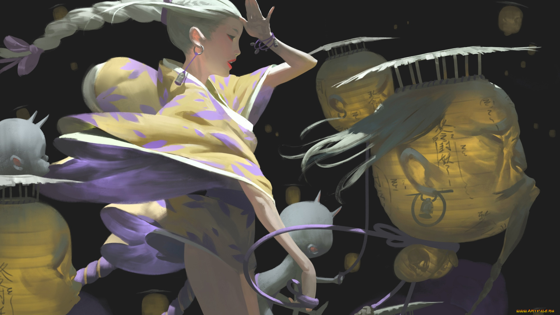 фэнтези, красавицы, и, чудовища, девушка