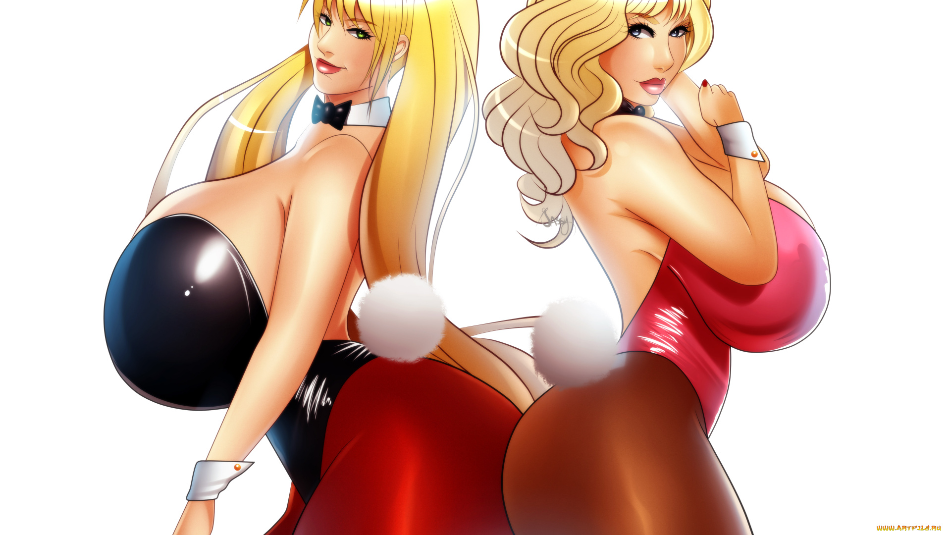 векторная, графика, девушки, , girls, девушки, фон, взгляд