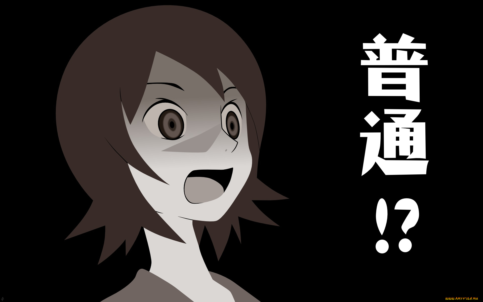 аниме, sayonara, zetsubo, sensei, девушка, взгляд, фон