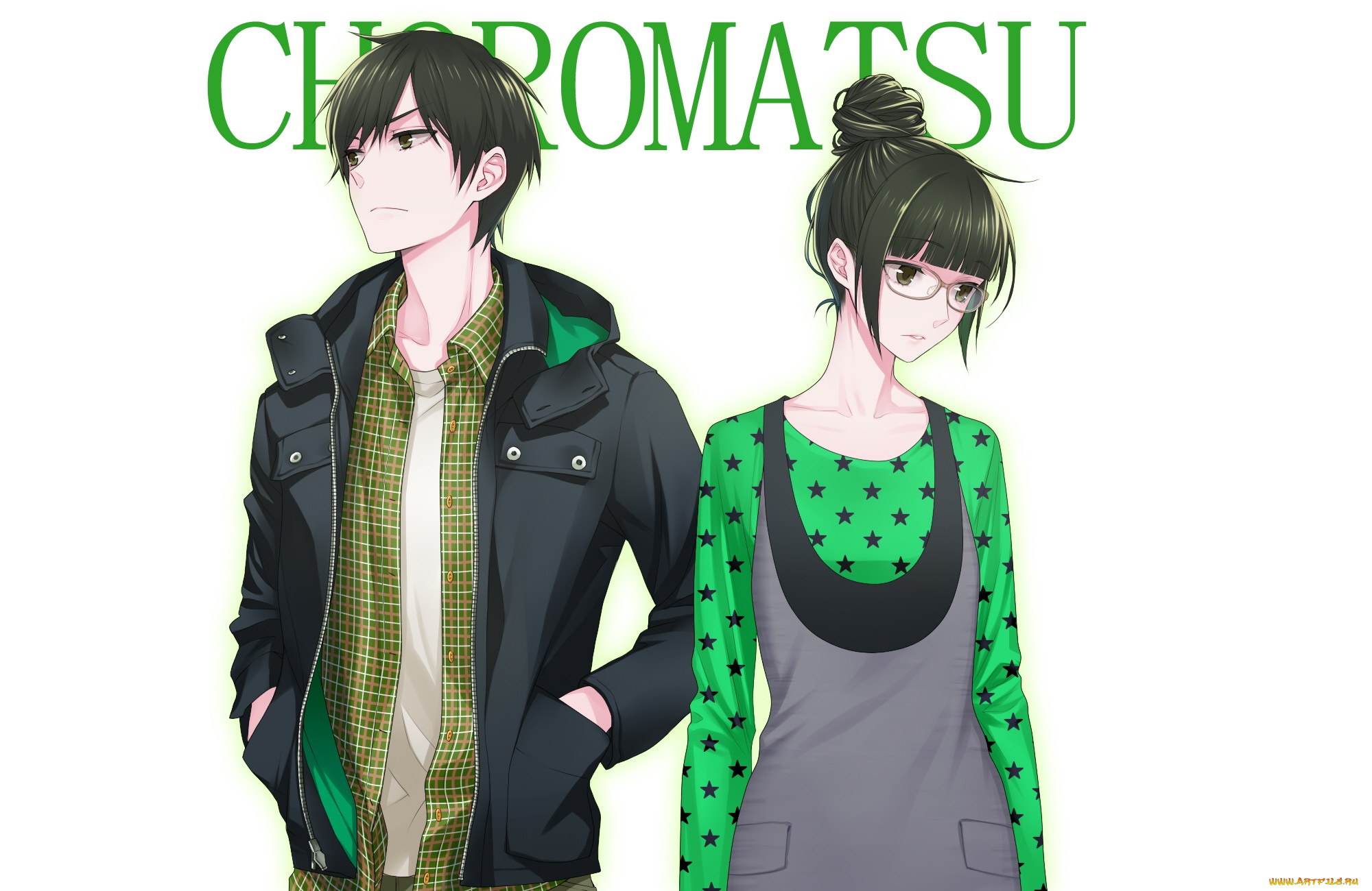 аниме, osomatsu-san, парень, девушка