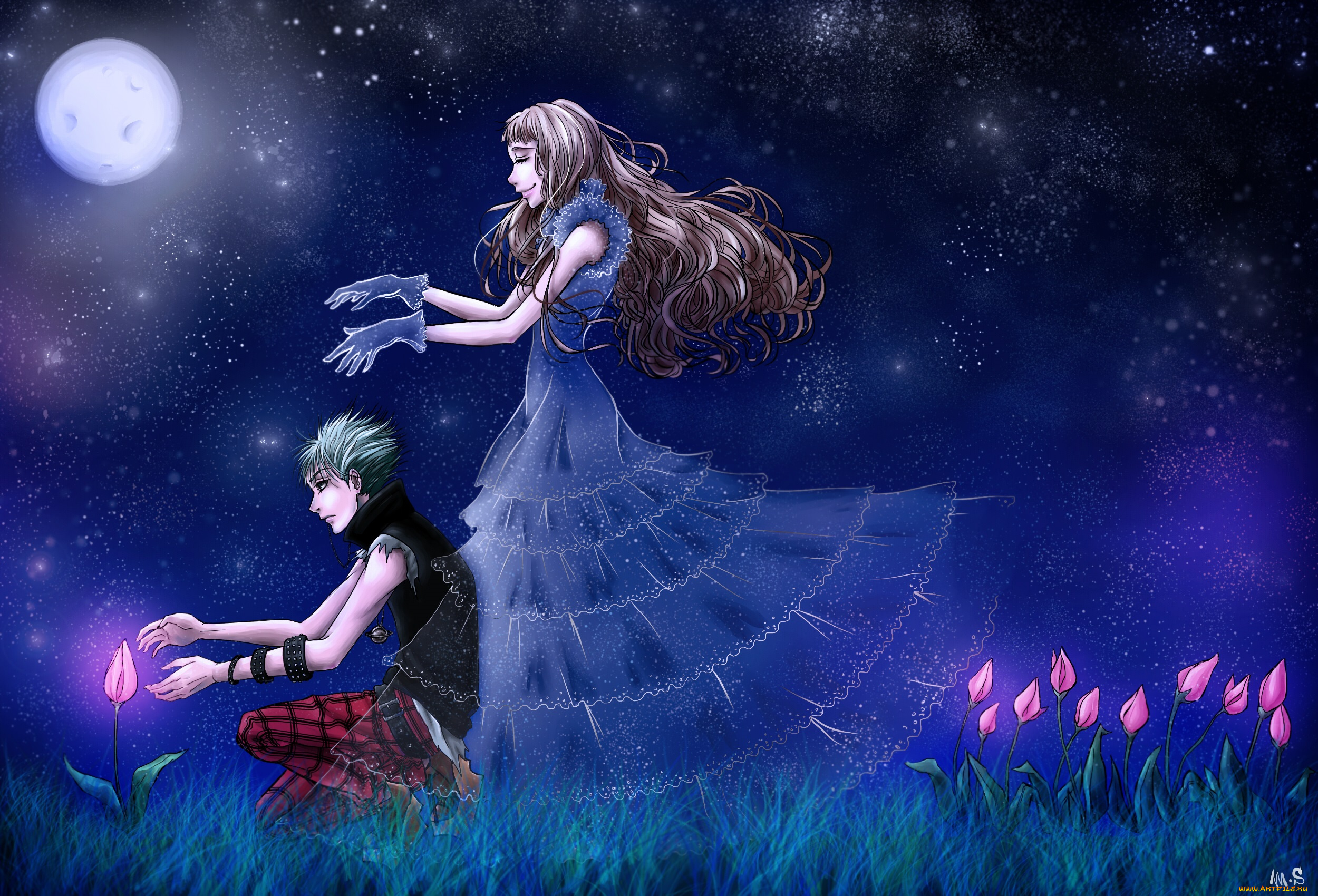 аниме, nana, serizawa, reira, okazaki, shinichi, tulip