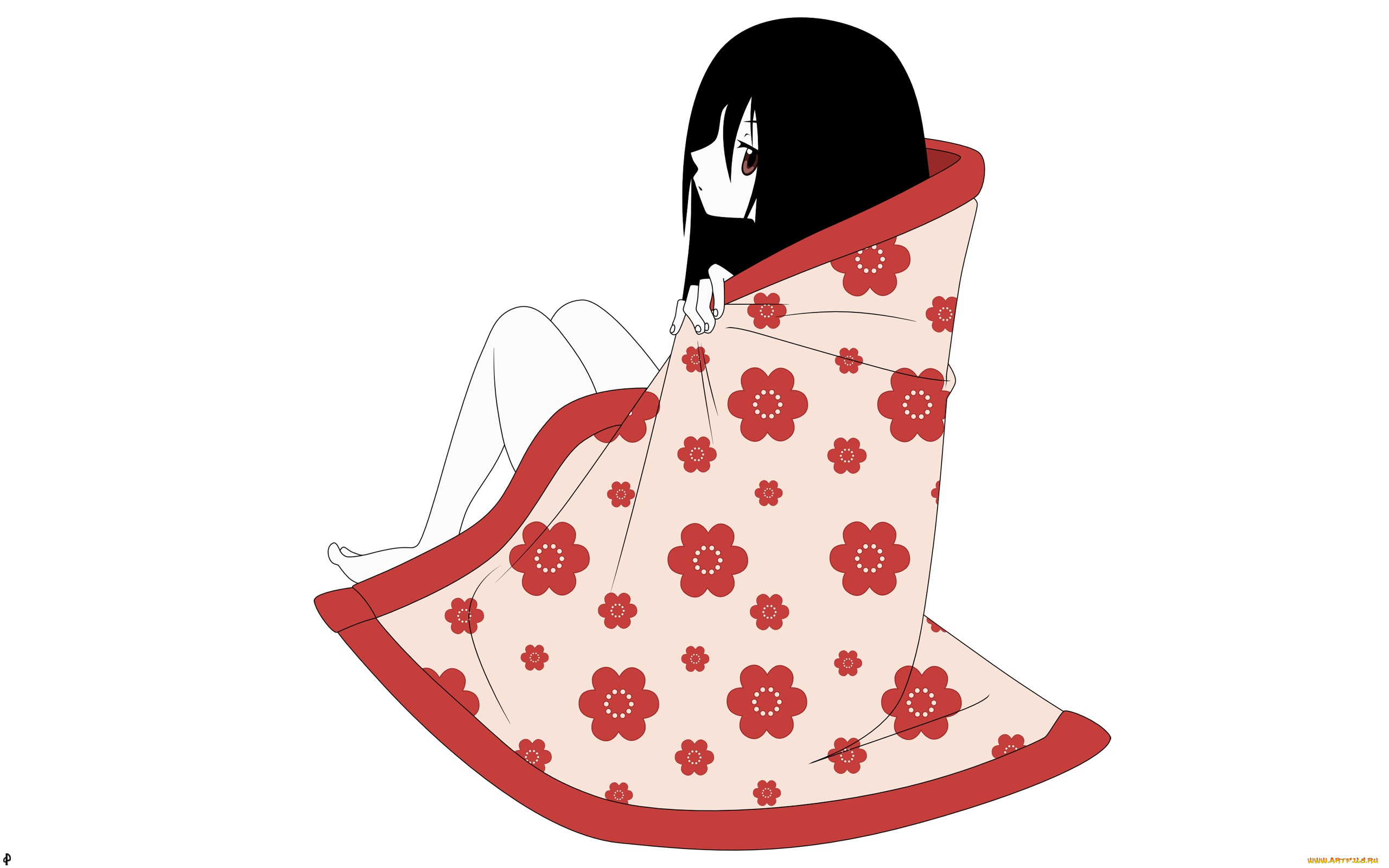 аниме, sayonara, zetsubo, sensei, девушка, взгляд, фон