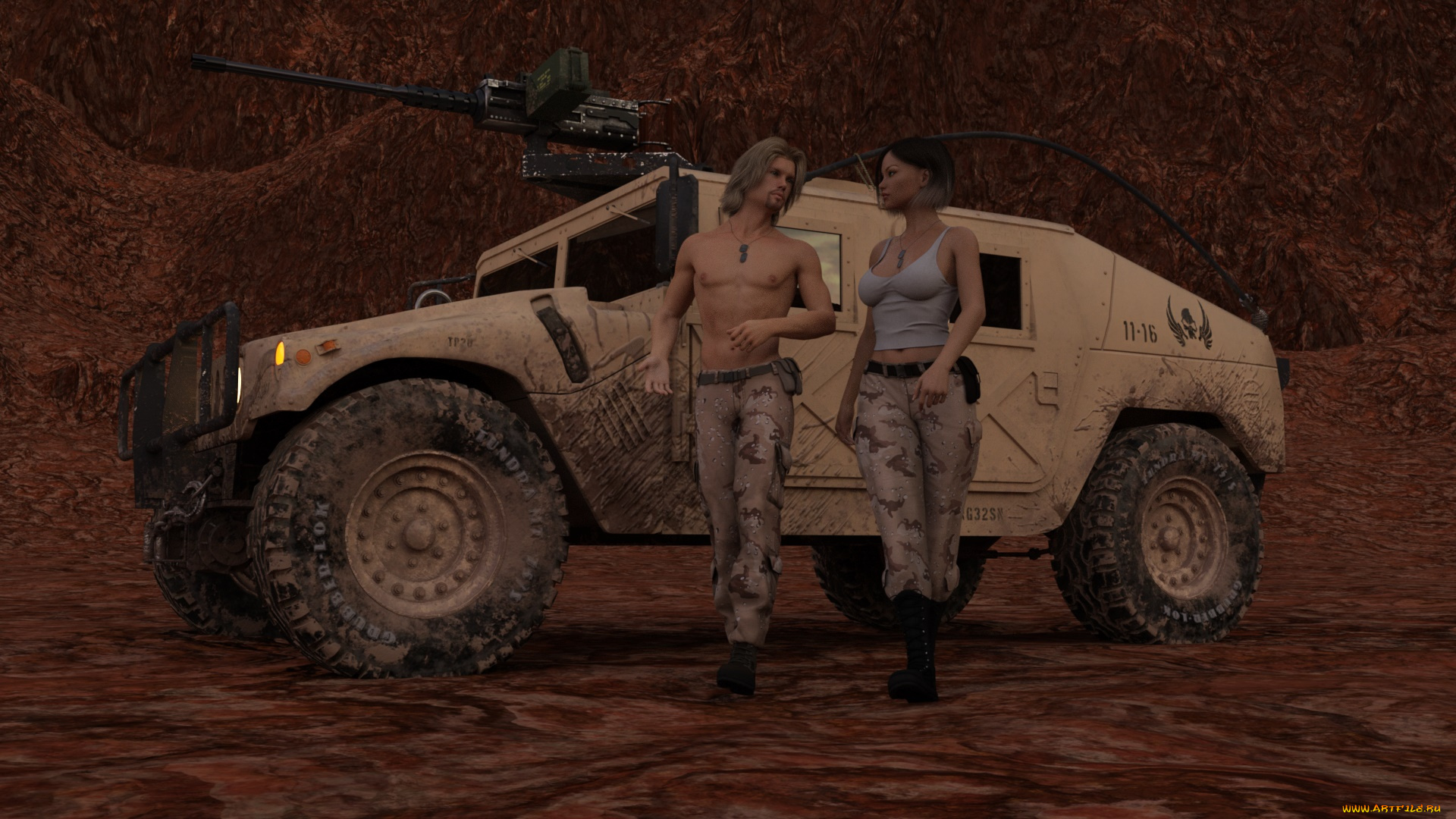 3д, графика, фантазия, , fantasy, парень, фон, взгляд, девушка