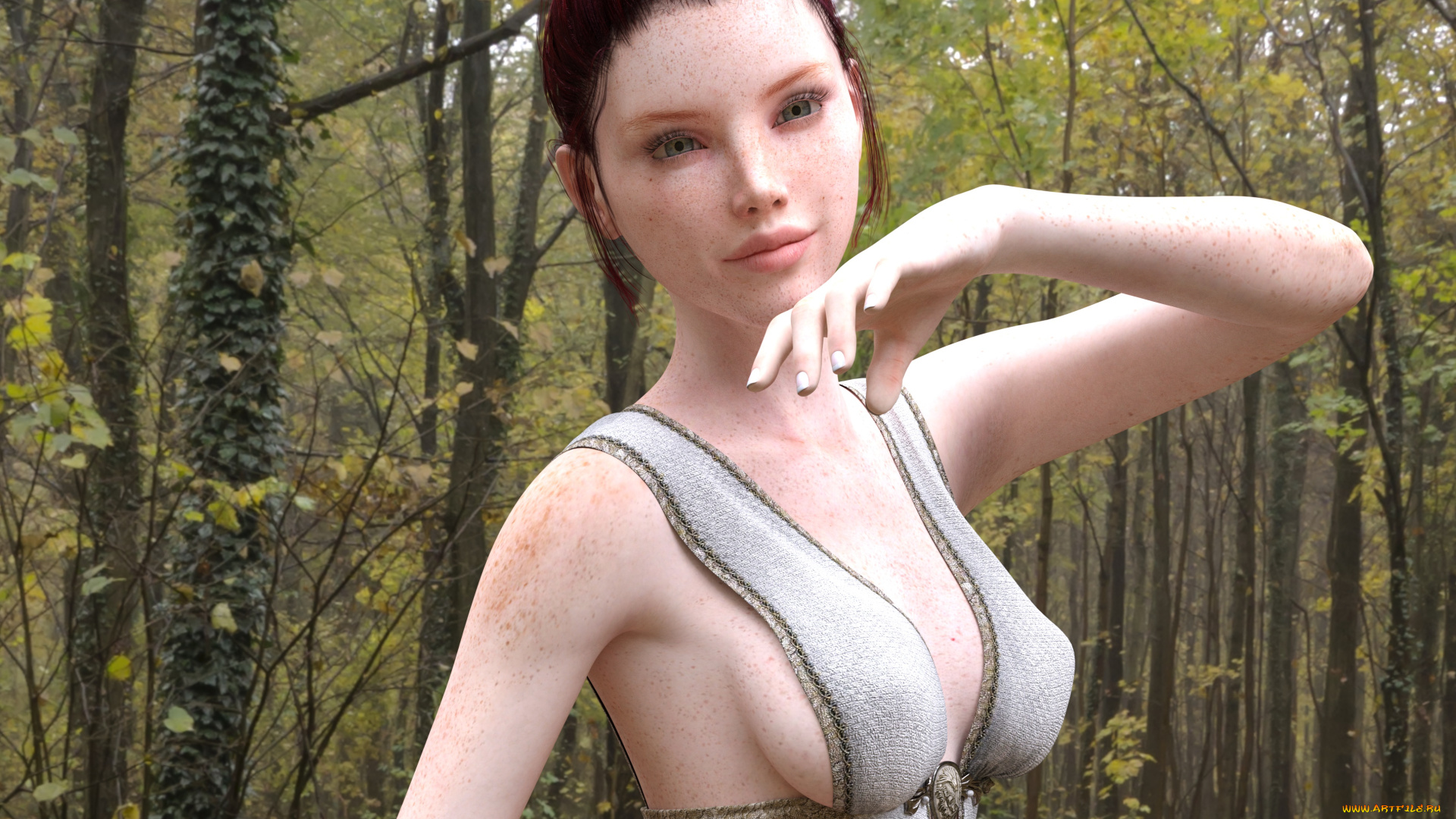 3д, графика, люди, , people, взгляд, девушка, фон