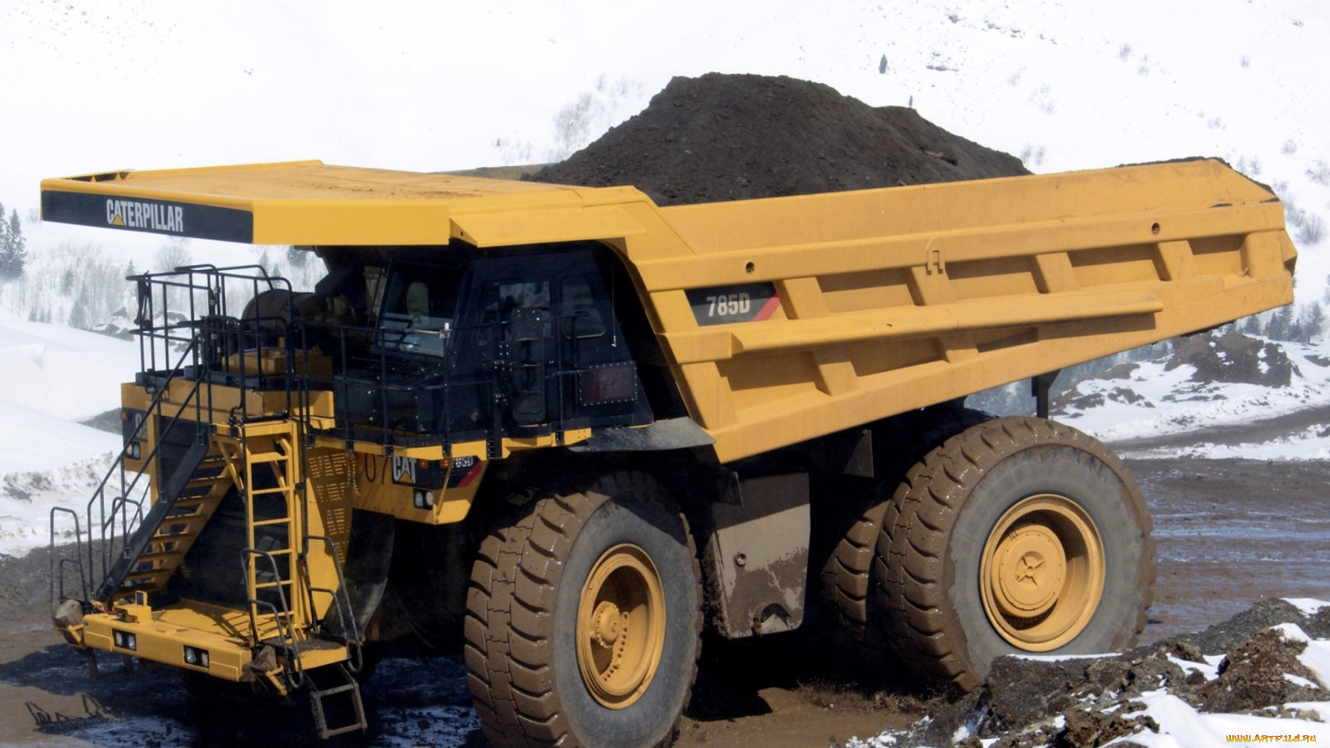 caterpillar, 785d, техника, строительная, техника, грузовик, авто