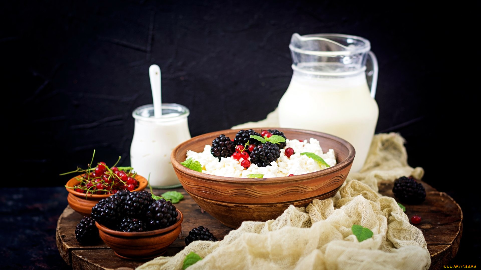 еда, масло, , молочные, продукты, смородина, ежевика, творог, сметана, молоко