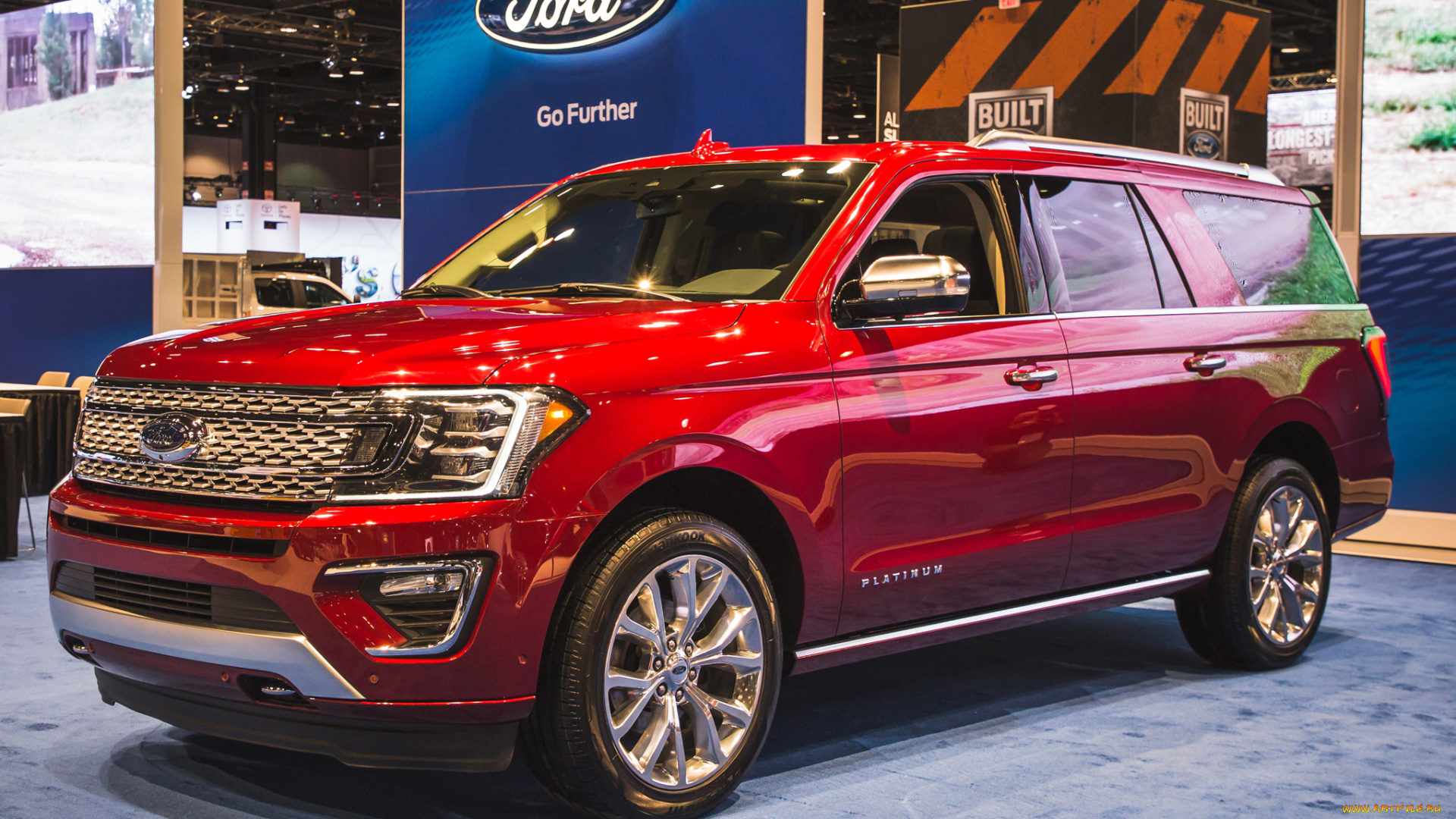 ford, expedition, 2018, автомобили, выставки, и, уличные, фото, внедорожник, 2018, красный, expedition, ford