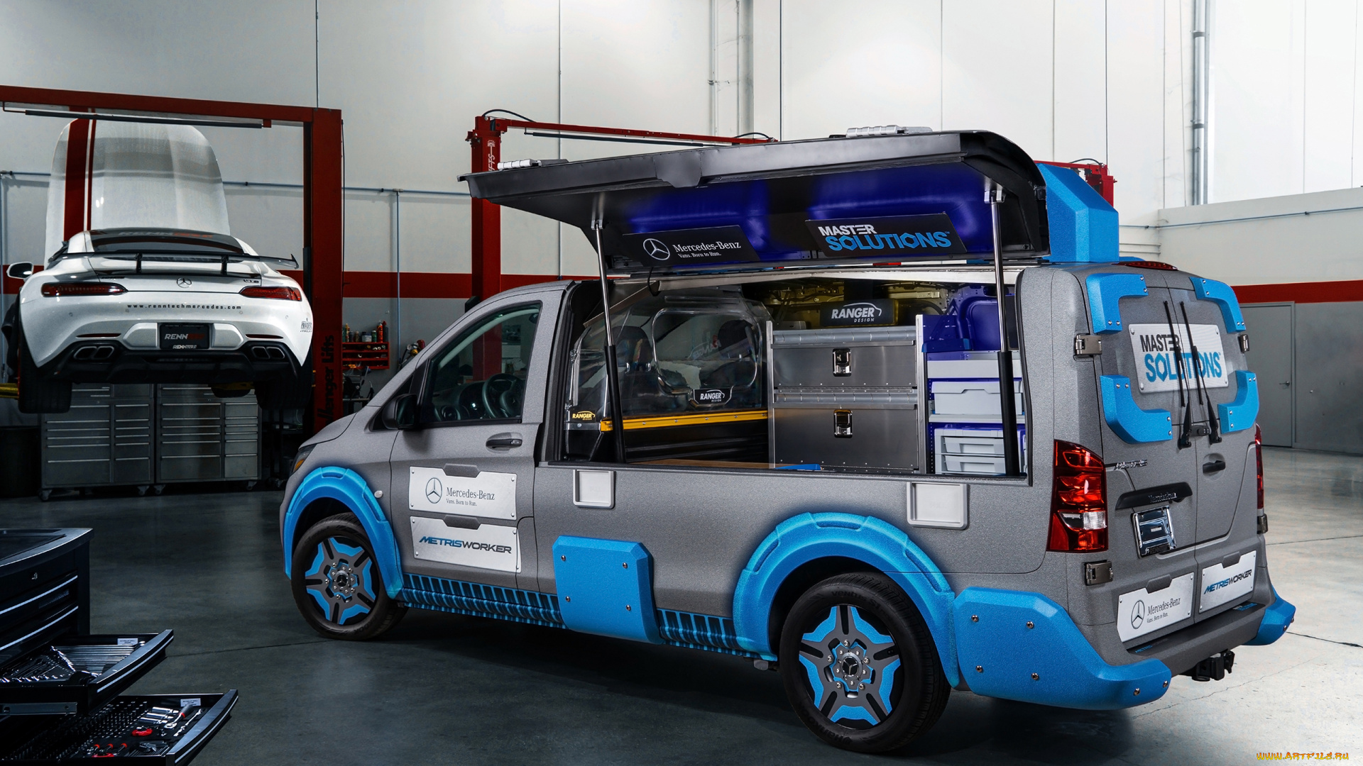 mercedes-benz, metris, master, solutions, toolbox, concept, 2017, автомобили, mercedes-benz, toolbox, solutions, master, metris, concept, 2017