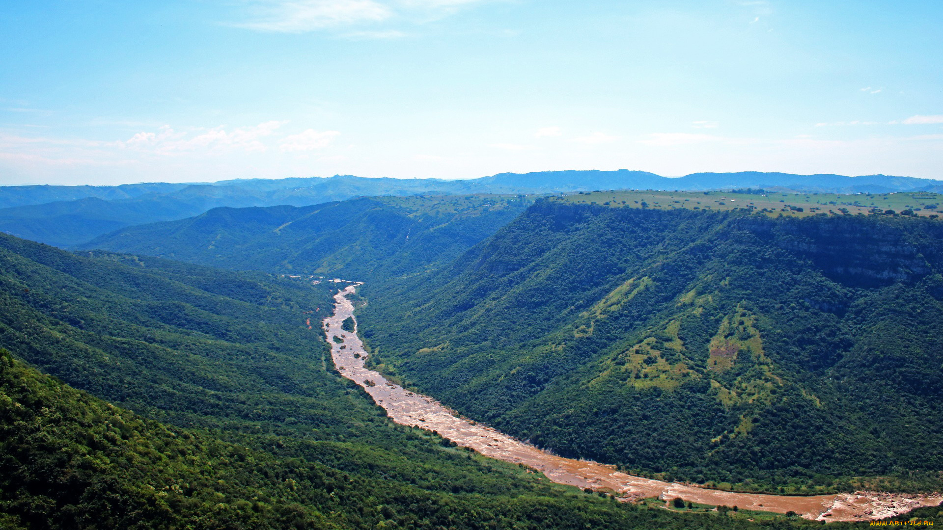 природа, пейзажи, река, лес, горы