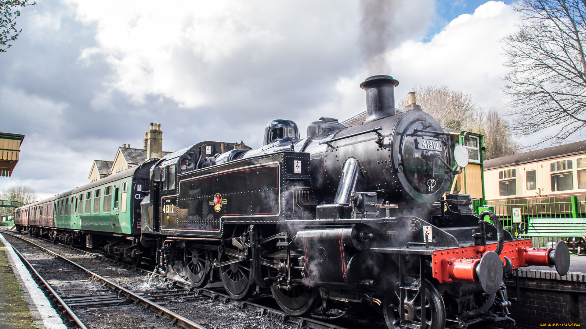 техника, паровозы, рельсы, паровоз