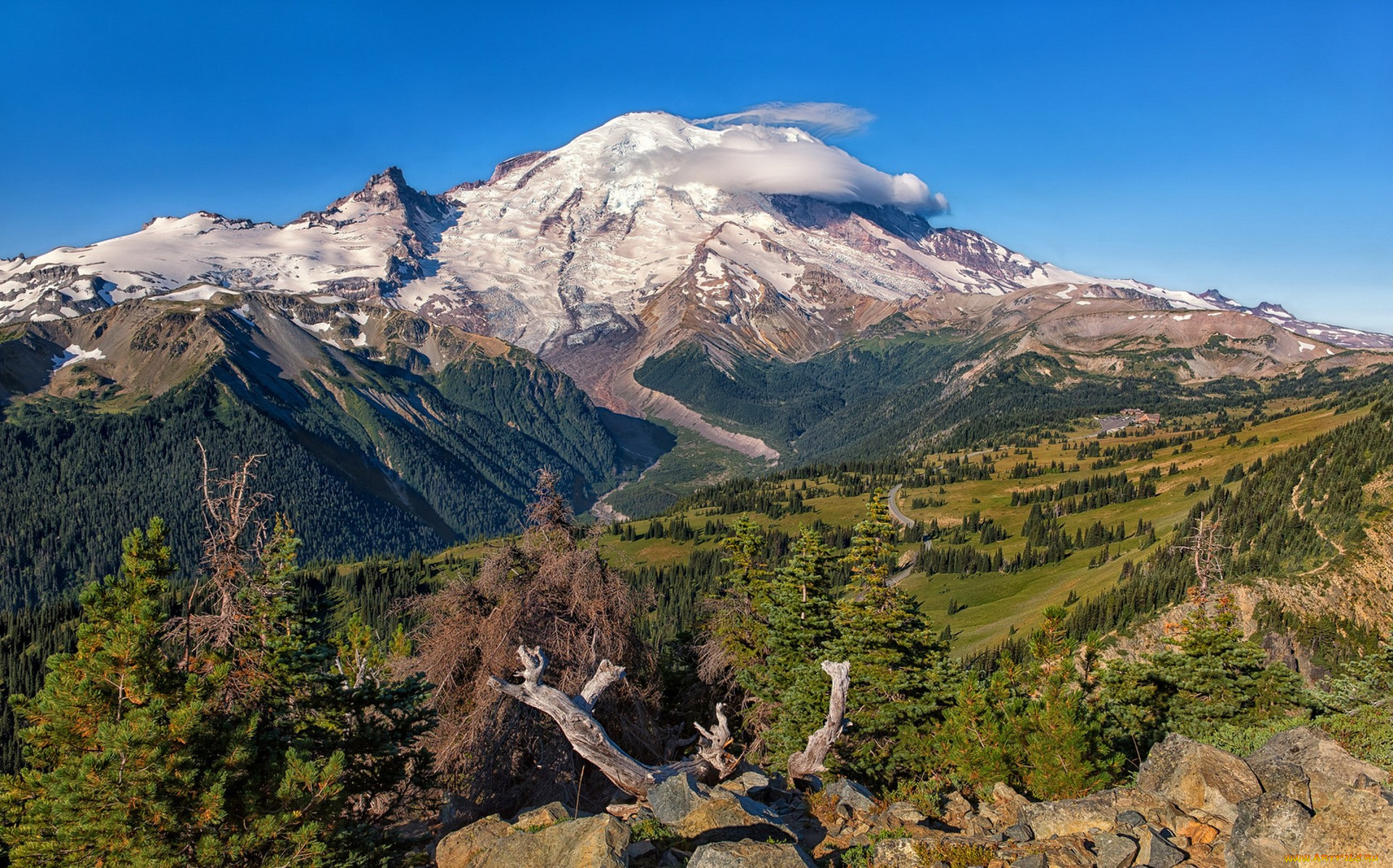 природа, горы, простор