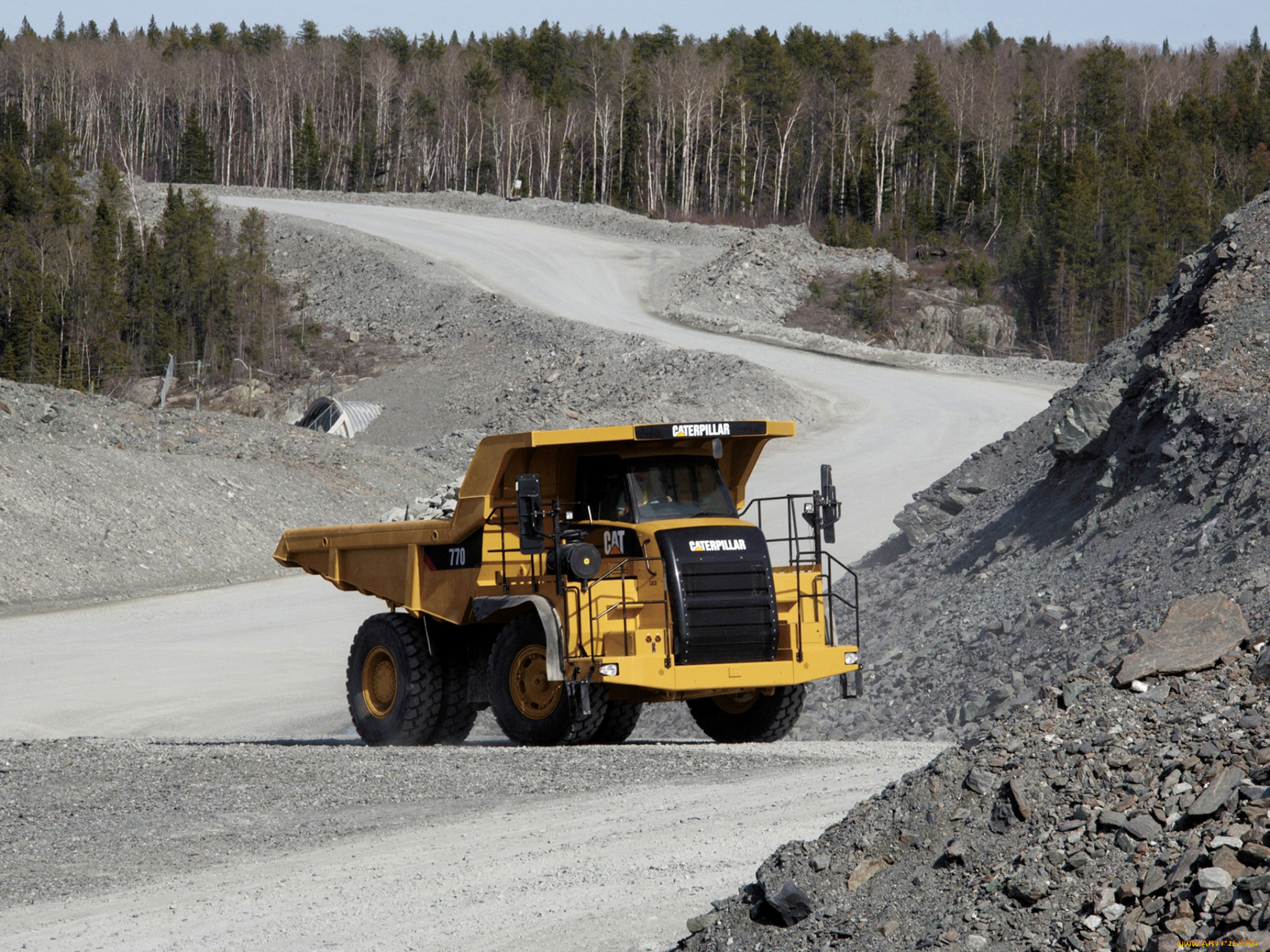 caterpillar, 770, 2007, техника, строительная, техника, грузовик, авто