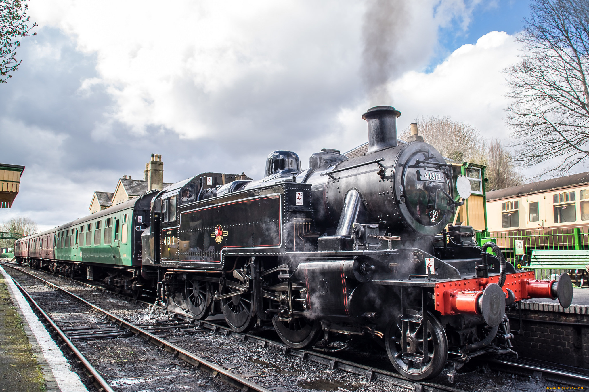 техника, паровозы, рельсы, паровоз