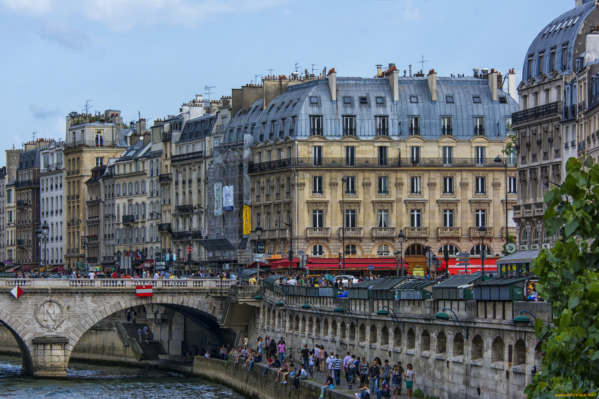 st, germaine, города, париж, , франция, мост, река