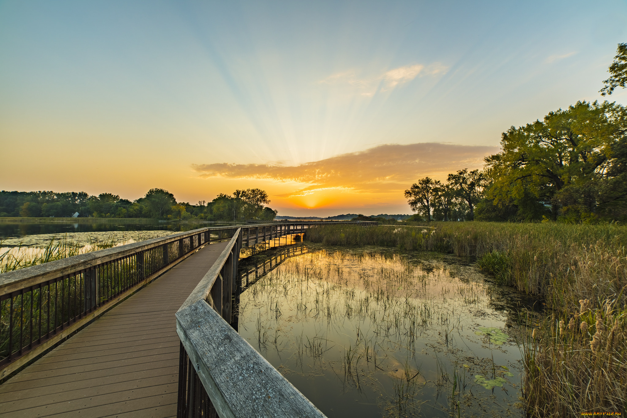 природа, реки, озера, простор
